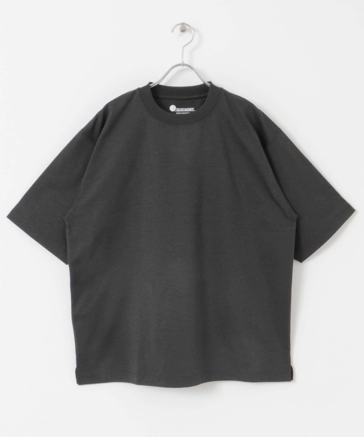『Sサイズ/WEB限定』『吸水速乾/接触冷感/イージーケア』クイックドライ ショートスリーブTシャツ CHARCOAL S