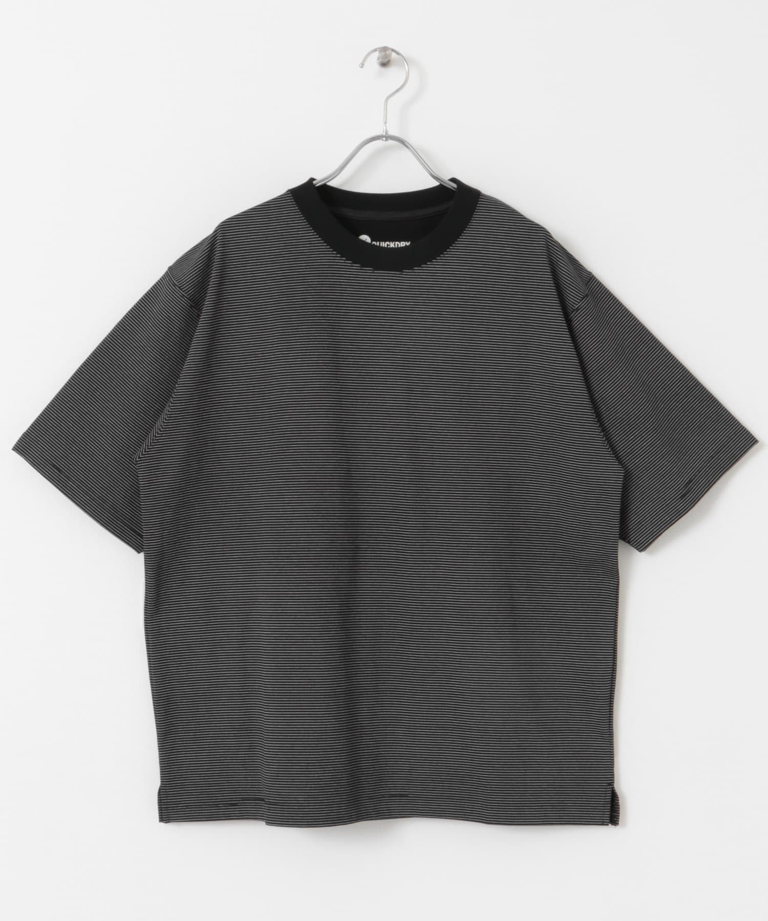 『Sサイズ/WEB限定』『吸水速乾/接触冷感/イージーケア』クイックドライ ショートスリーブTシャツ BLKxWHT S
