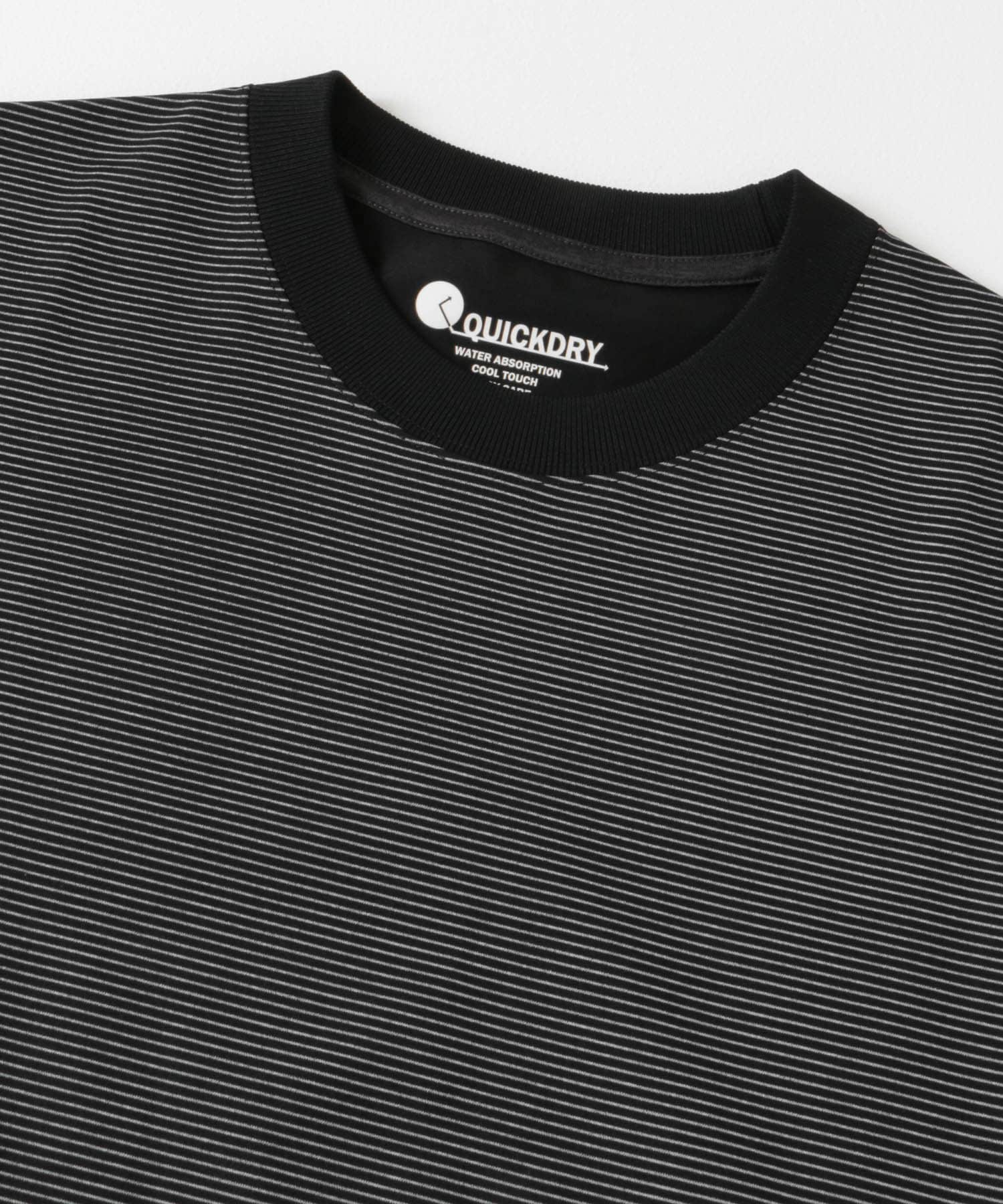 『Sサイズ/WEB限定』『吸水速乾/接触冷感/イージーケア』クイックドライ ショートスリーブTシャツ BLKxWHT S