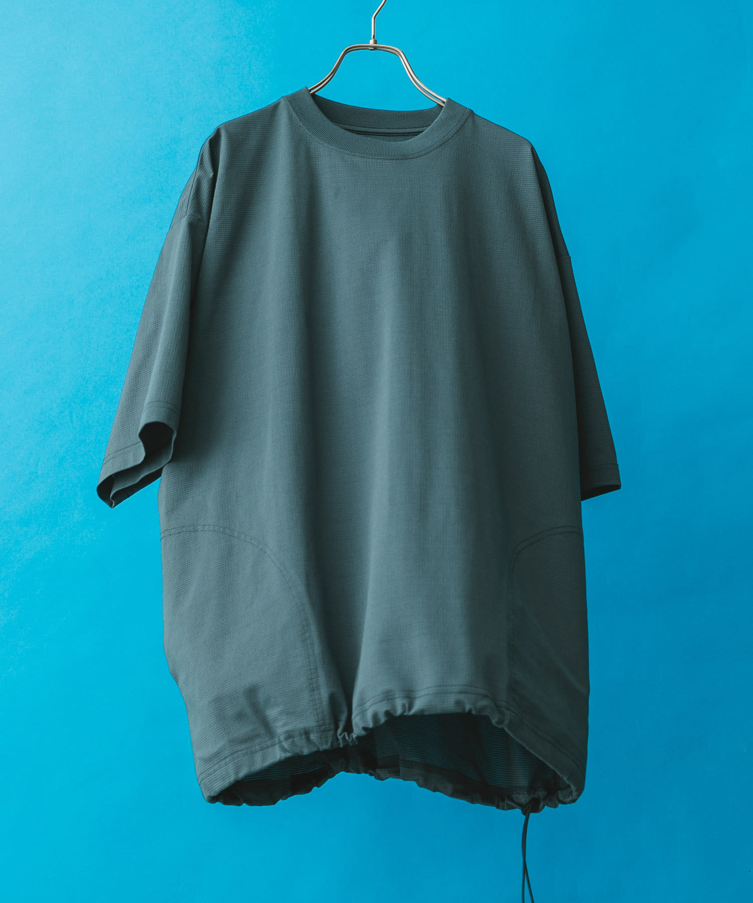 『XLサイズ/WEB限定』『吸水速乾/接触冷感/イージーケア』クイックドライワッフルメッシュS/ST BLUE GREEN M
