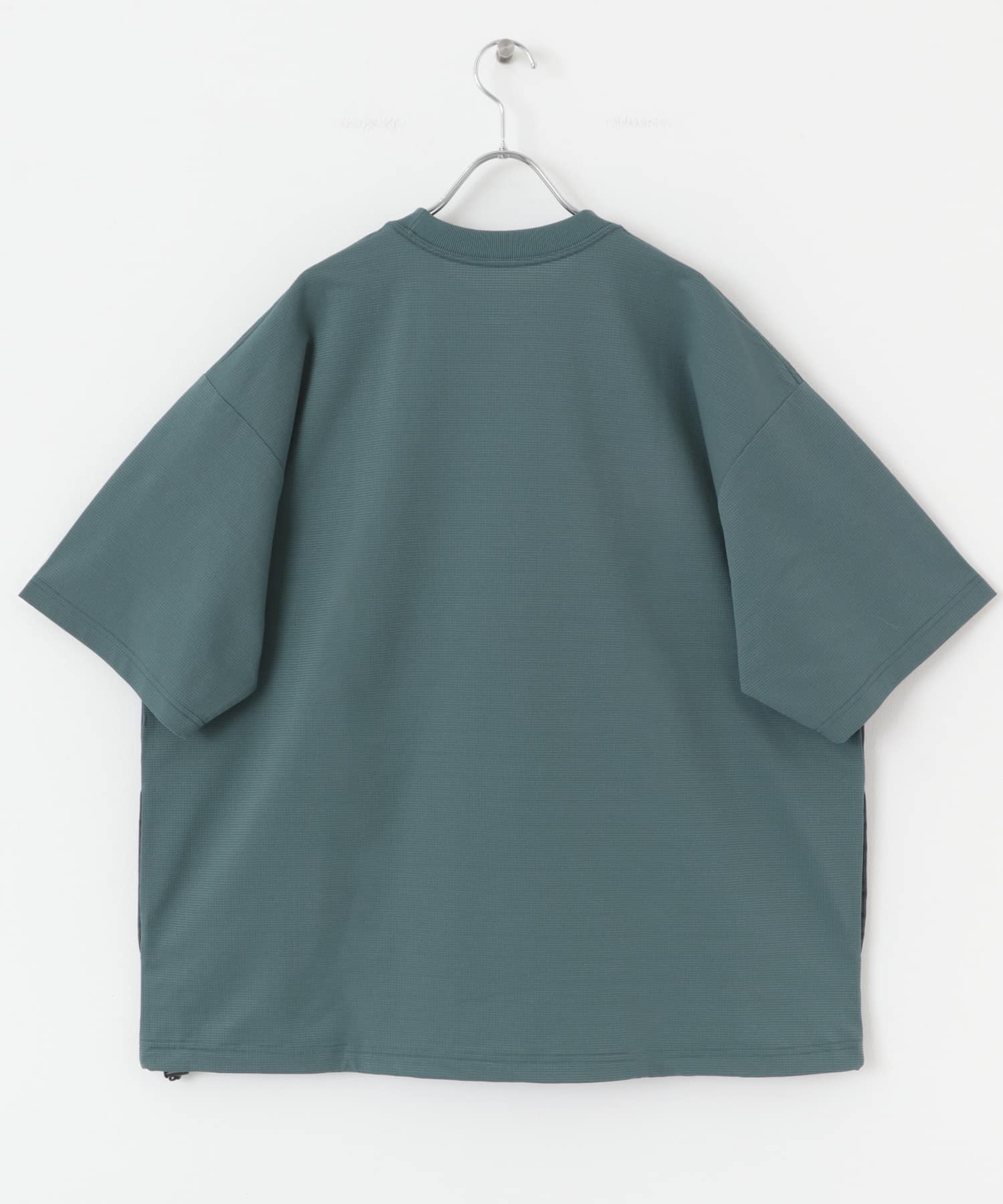 『XLサイズ/WEB限定』『吸水速乾/接触冷感/イージーケア』クイックドライワッフルメッシュS/ST BLUE GREEN M