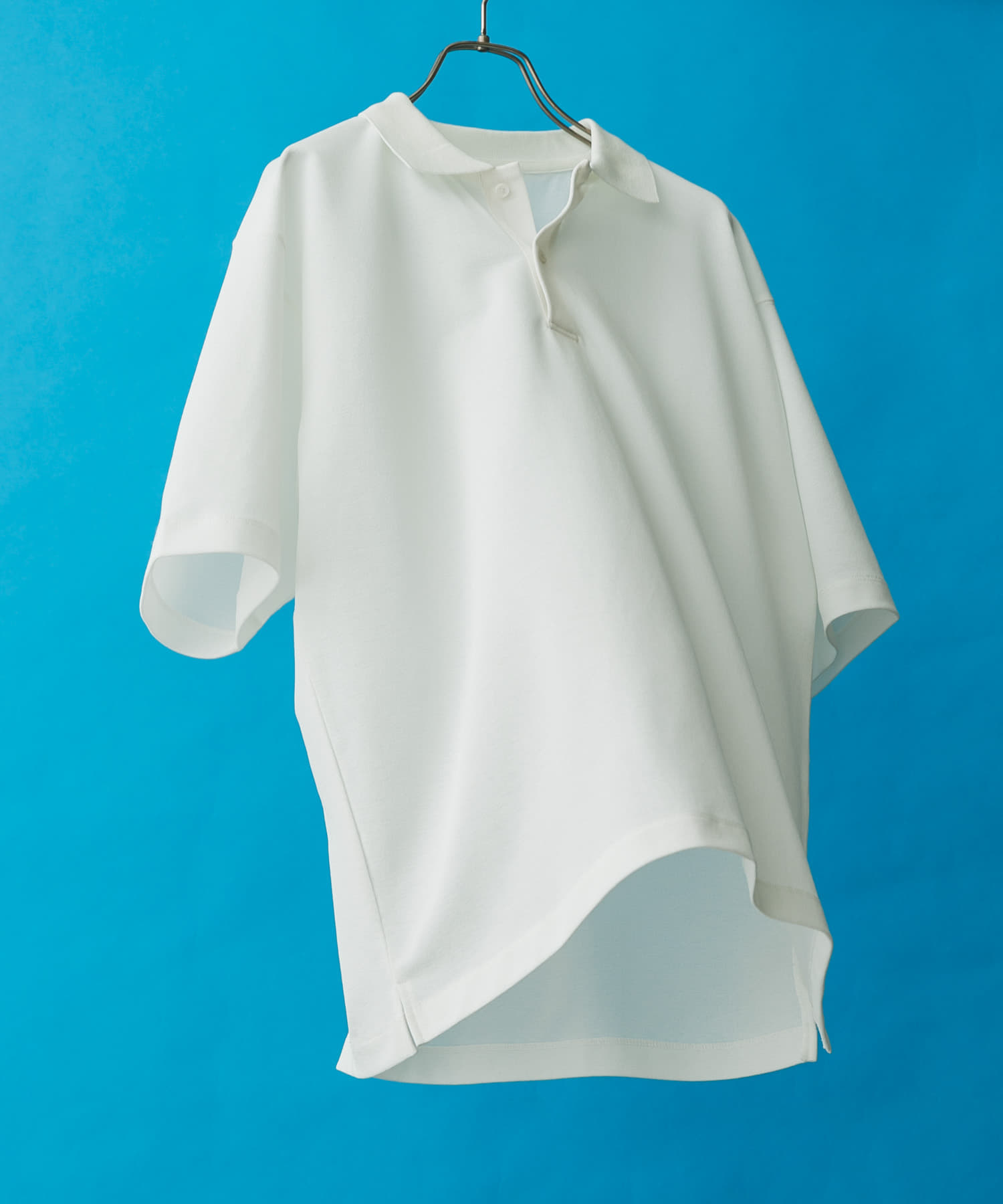 『XLサイズ/WEB限定』『吸水速乾/接触冷感/イージーケア』クイックドライ 鹿の子 ポロシャツ WHITE M