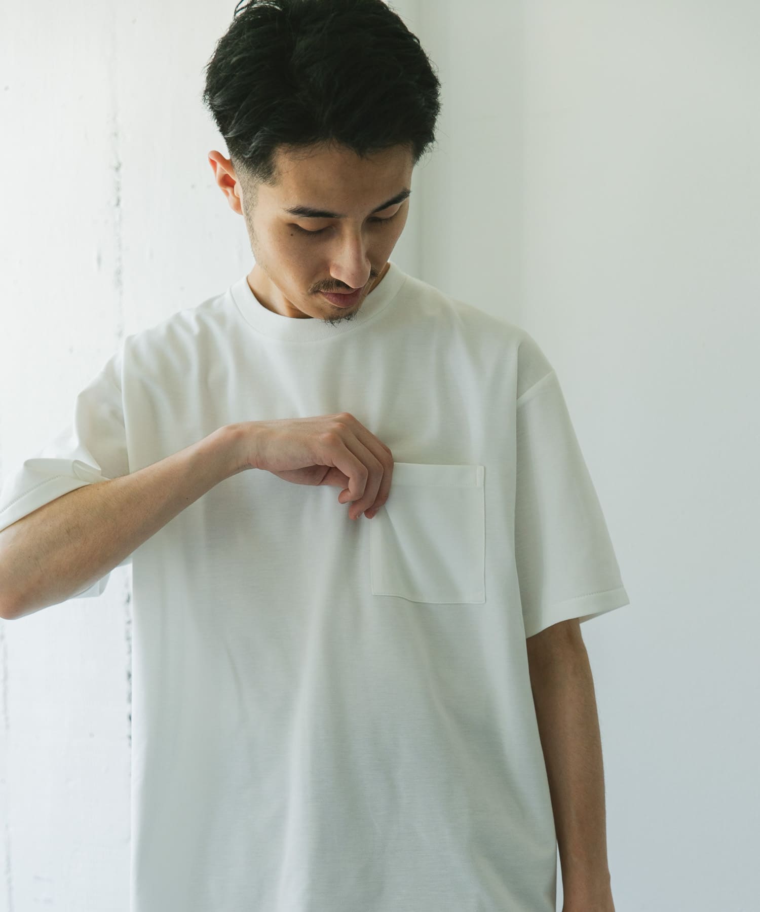 Sサイズ/WEB限定』ポンチポケットショートスリーブTシャツ(S NAVY