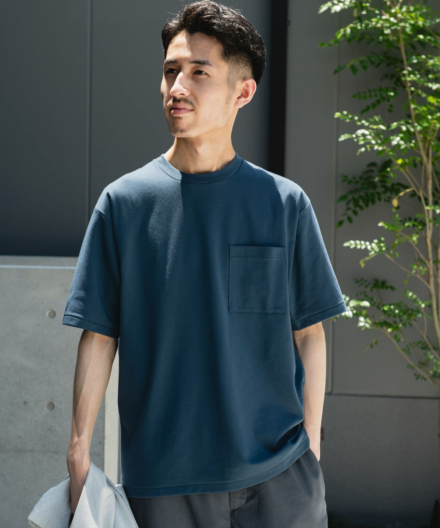 Sサイズ/WEB限定』ポンチポケットショートスリーブTシャツ(S NAVY