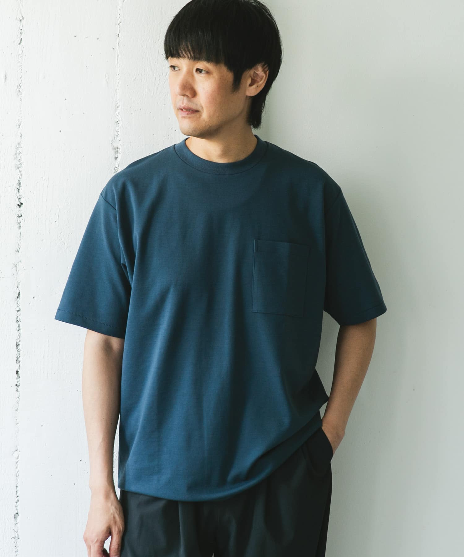 Sサイズ/WEB限定』ポンチポケットショートスリーブTシャツ(S NAVY