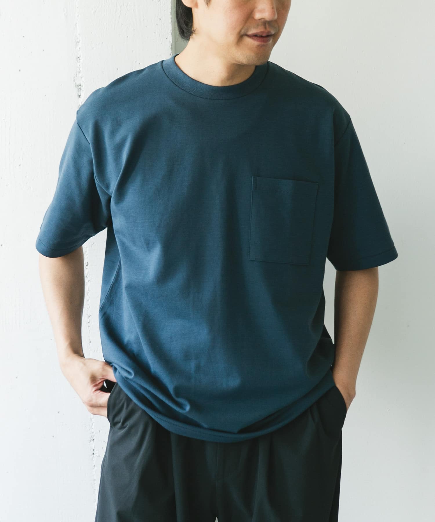 Sサイズ/WEB限定』ポンチポケットショートスリーブTシャツ(S NAVY