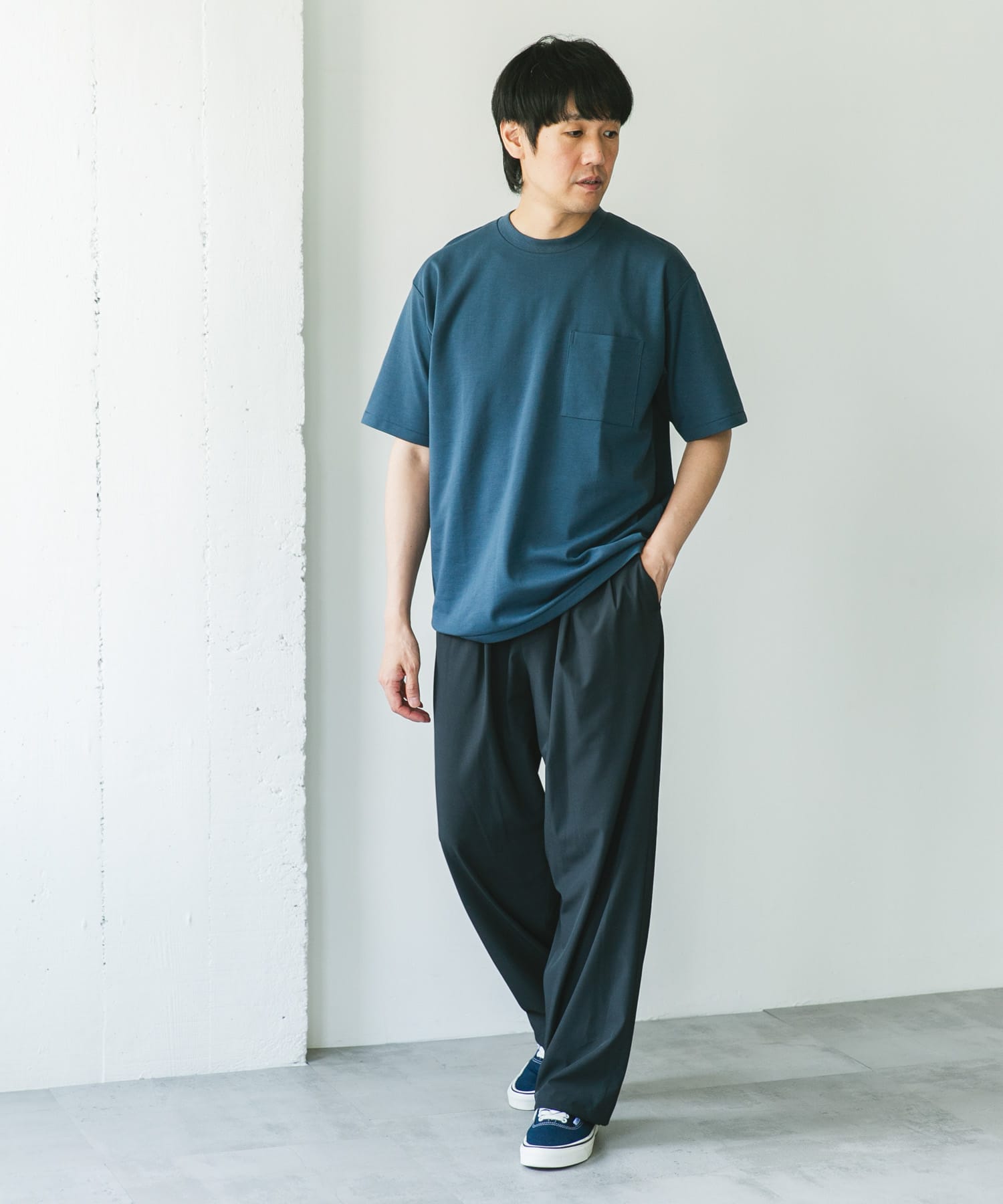 Sサイズ/WEB限定』ポンチポケットショートスリーブTシャツ(S NAVY