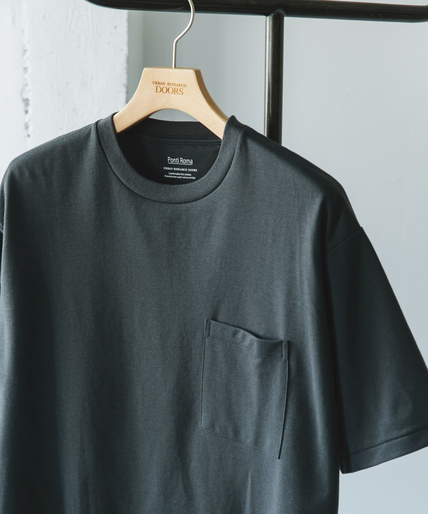 『Sサイズ/WEB限定』ポンチポケットショートスリーブTシャツ INK BLACK S