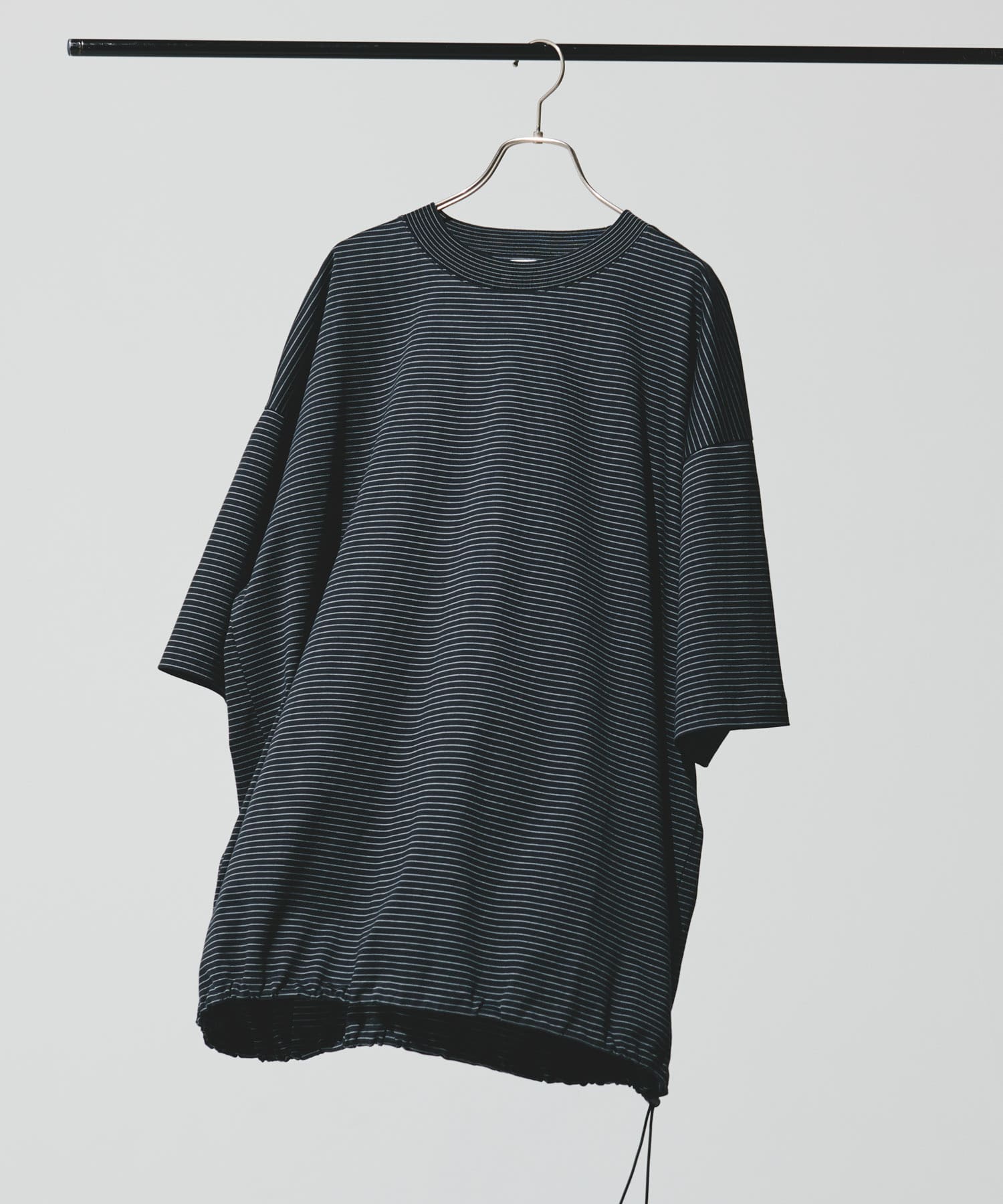 『仁村紗和さん着用』『UR TECH』サマシェア ドロストTシャツ BLACK×GRY L