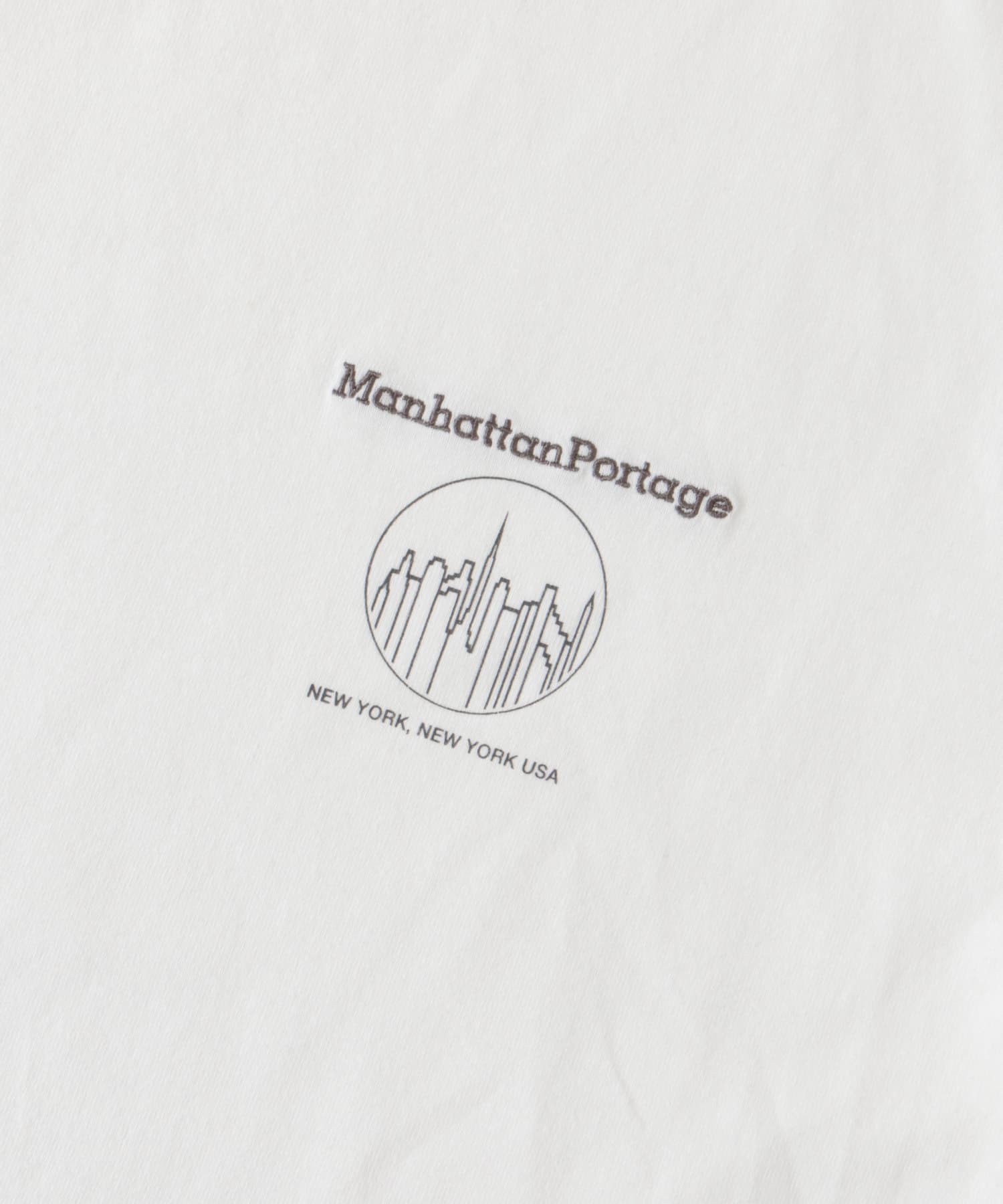 『別注』MANHATTAN PORTAGE×DOORS　1ポイントプリントTシャツ OFF M