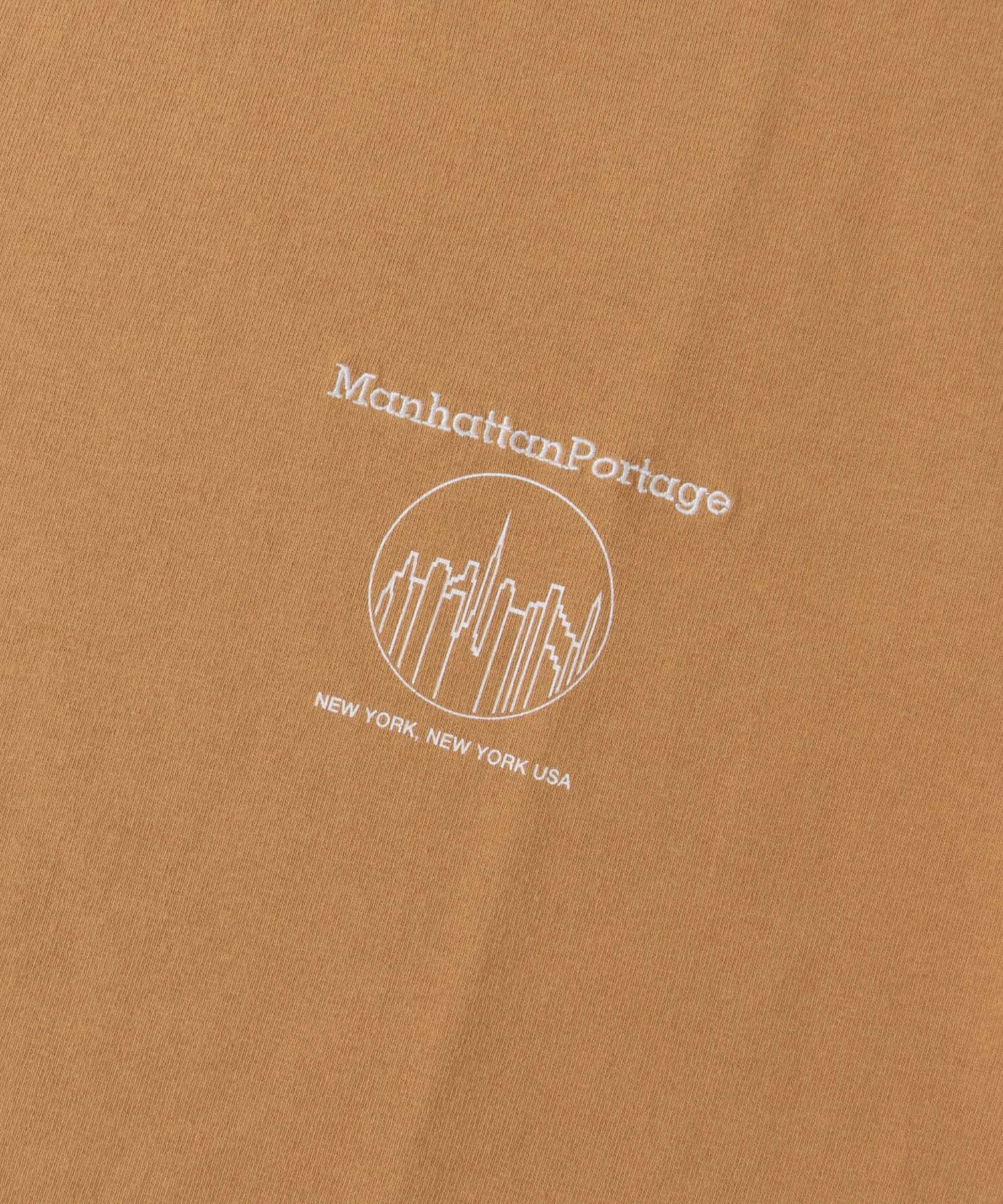 『別注』MANHATTAN PORTAGE×DOORS　1ポイントプリントTシャツ ORANGE M