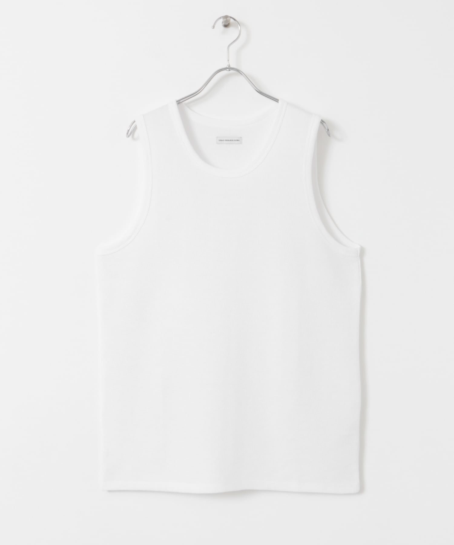 吸水速乾ワッフルタンクトップ WHITE M