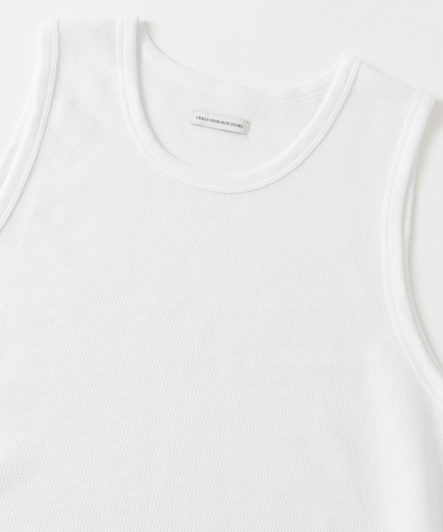 吸水速乾ワッフルタンクトップ WHITE M
