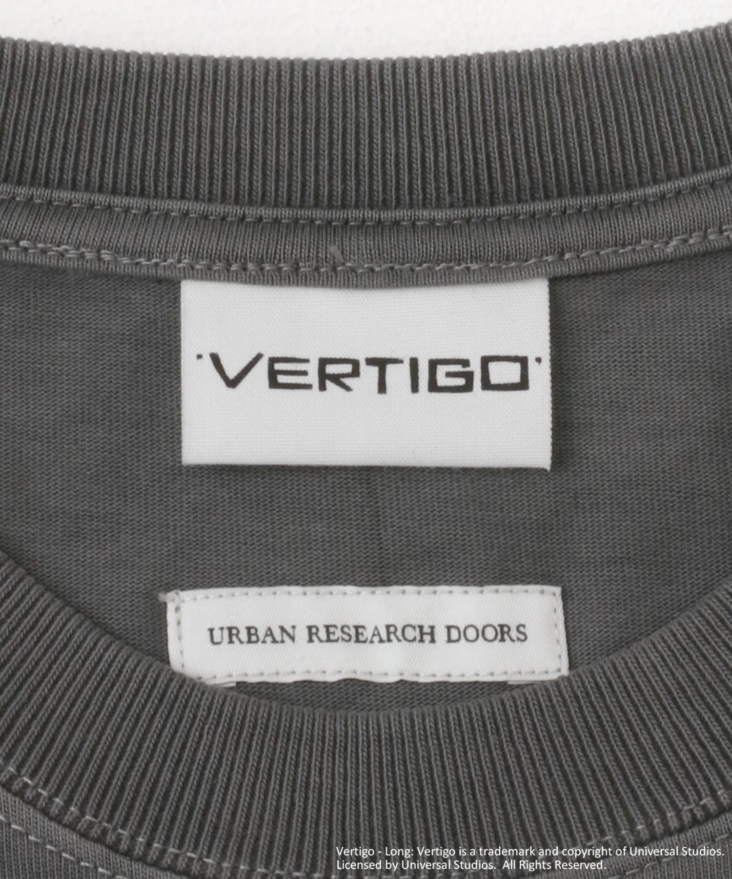 UNIVERSAL(VERTIGO) T-SHIRTS CHARCOAL M
