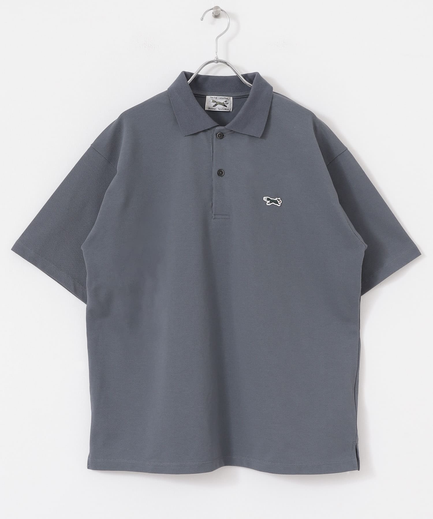 『XLサイズ/WEB限定』『別注』PENNEYS×DOORS　THE FOX 鹿の子 ポロシャツ STEEL BLUE M