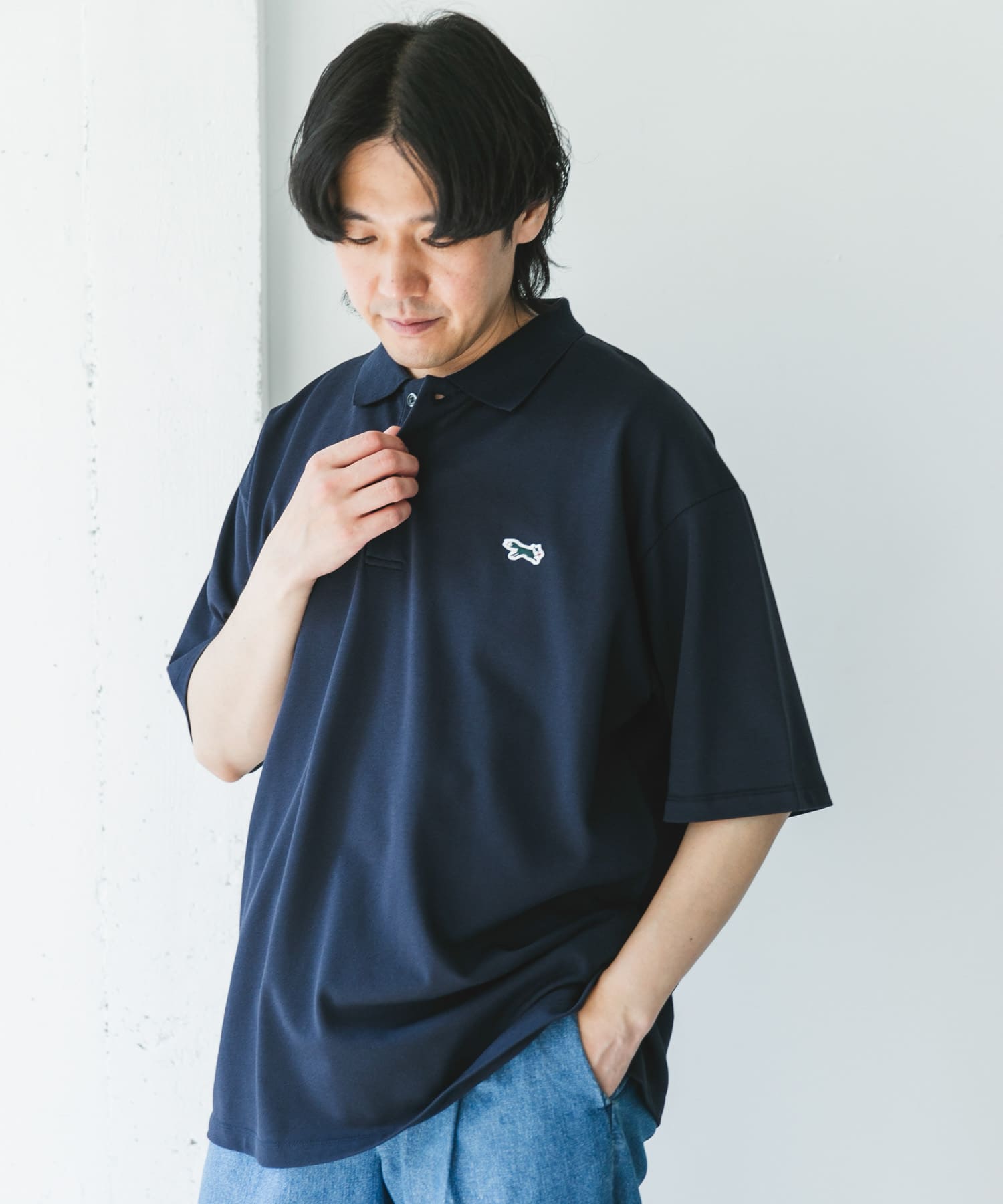 PEARLY GATES❣️コンパクトタック鹿の子ポロ 即完売品 新品ブラック パーリーゲイツ PG 【ストレッチ】バックプリント鹿の子半袖ポロシャツ