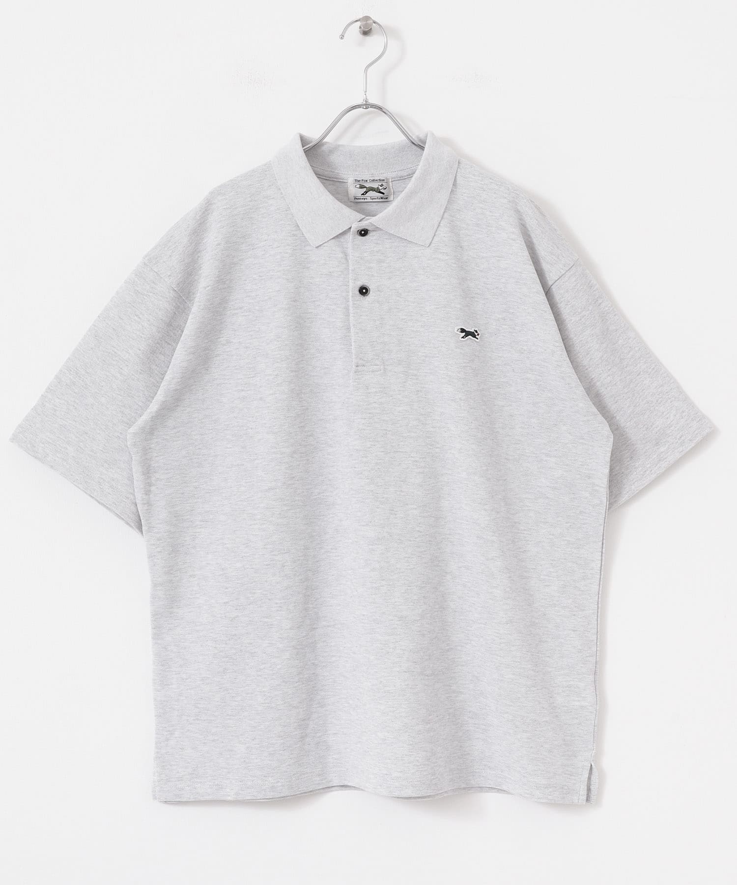 『XLサイズ/WEB限定』『別注』PENNEYS×DOORS　THE FOX 鹿の子 ポロシャツ ASH GRAY M