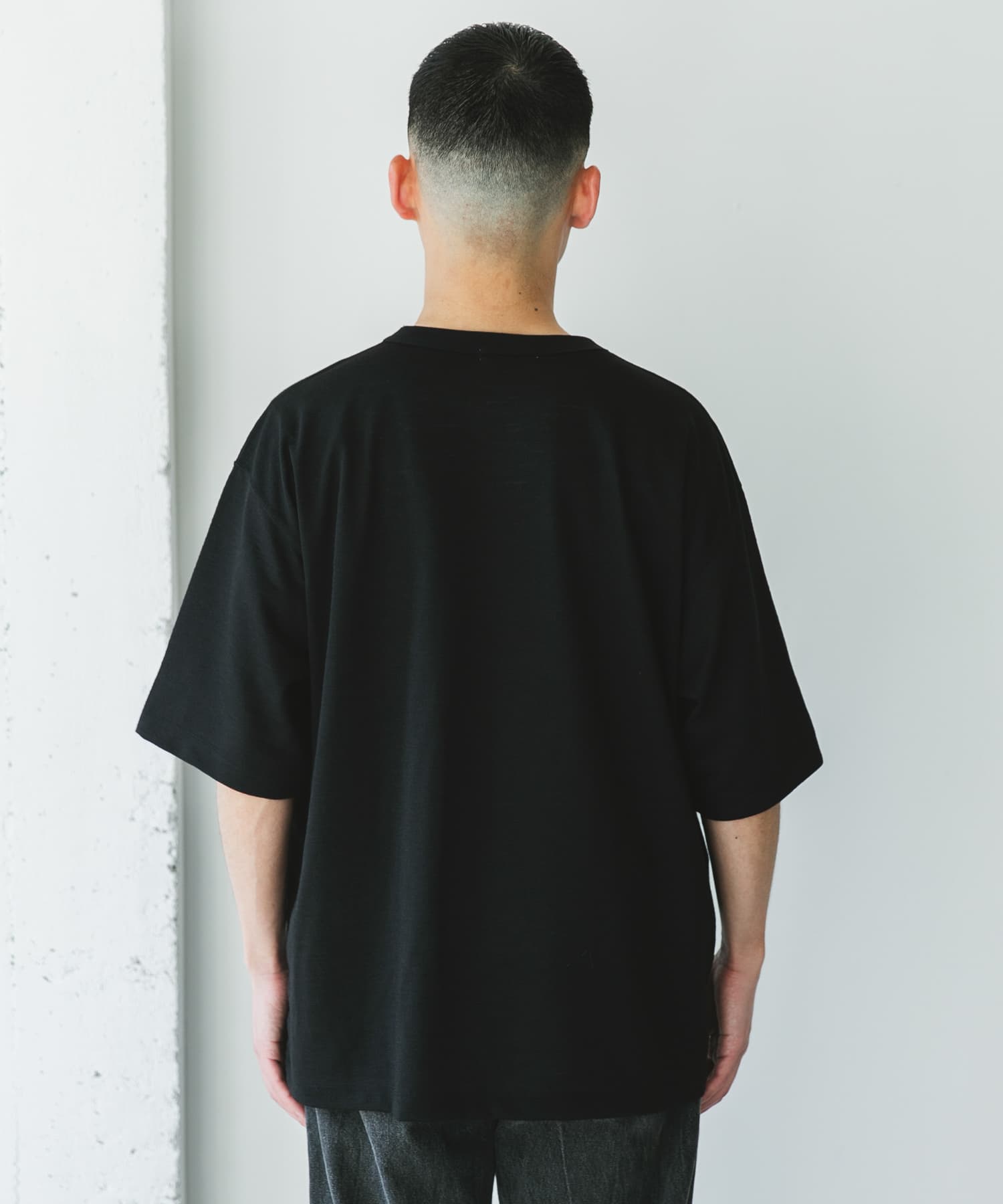 JAPAN FABRIC リネンライクTシャツ(M BLACK): トップス｜URBAN