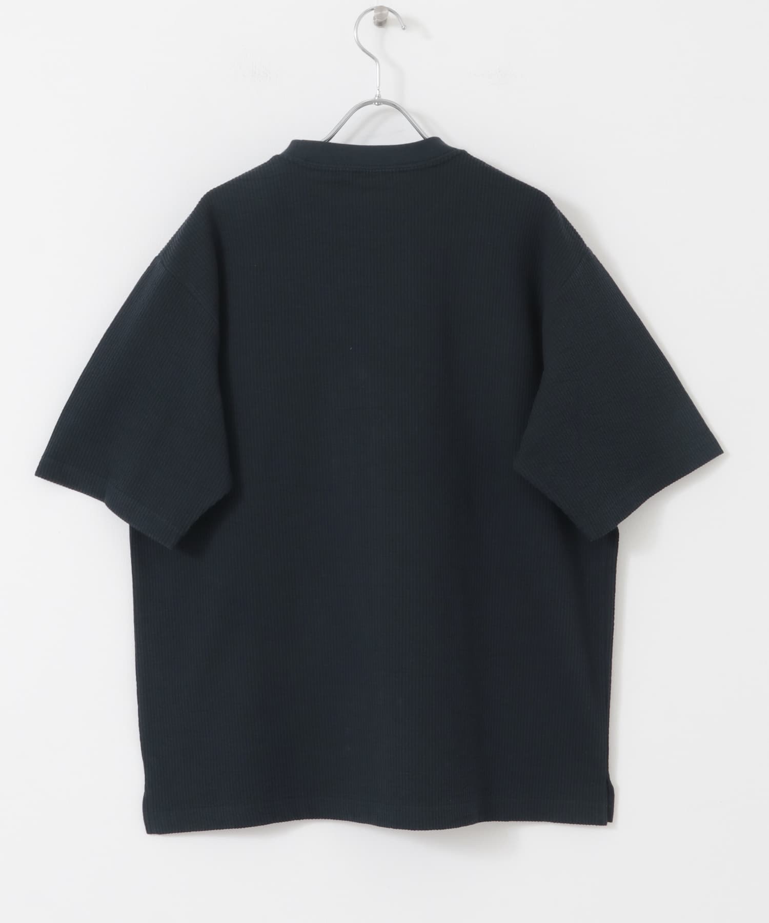 シルケットシアサッカーTシャツ DARK NAVY M