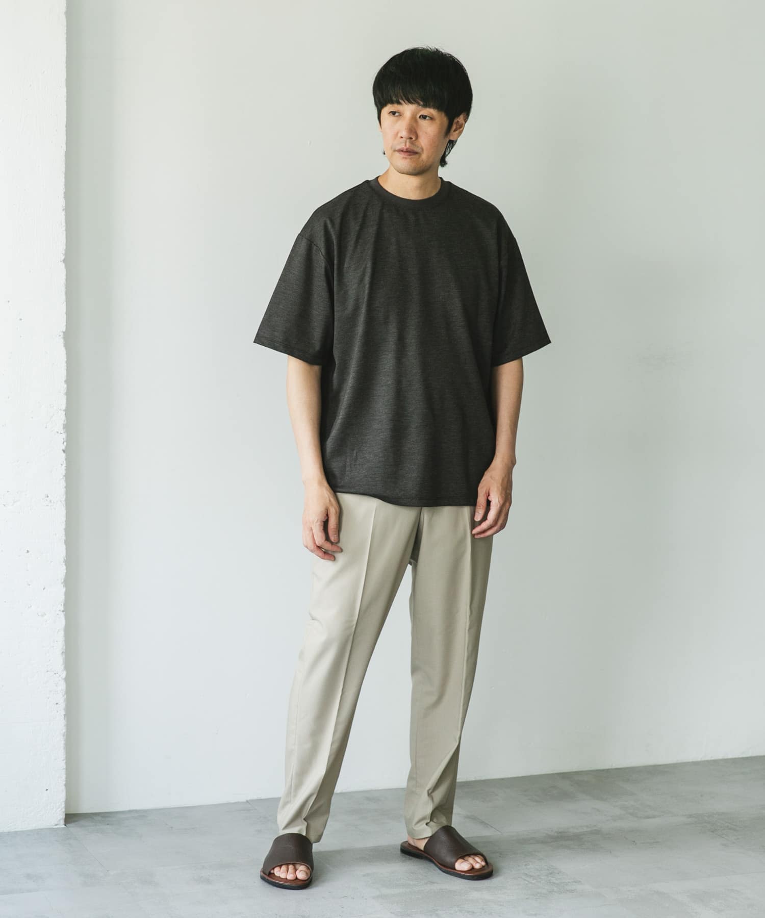 ツイルプリント ポンチTシャツ(M BROWN): トップス｜URBAN