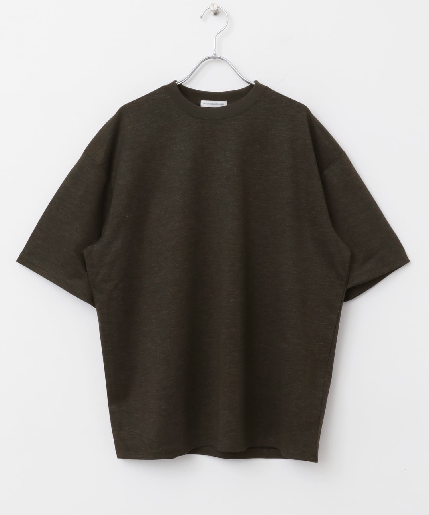 ツイルプリント ポンチTシャツ BROWN M