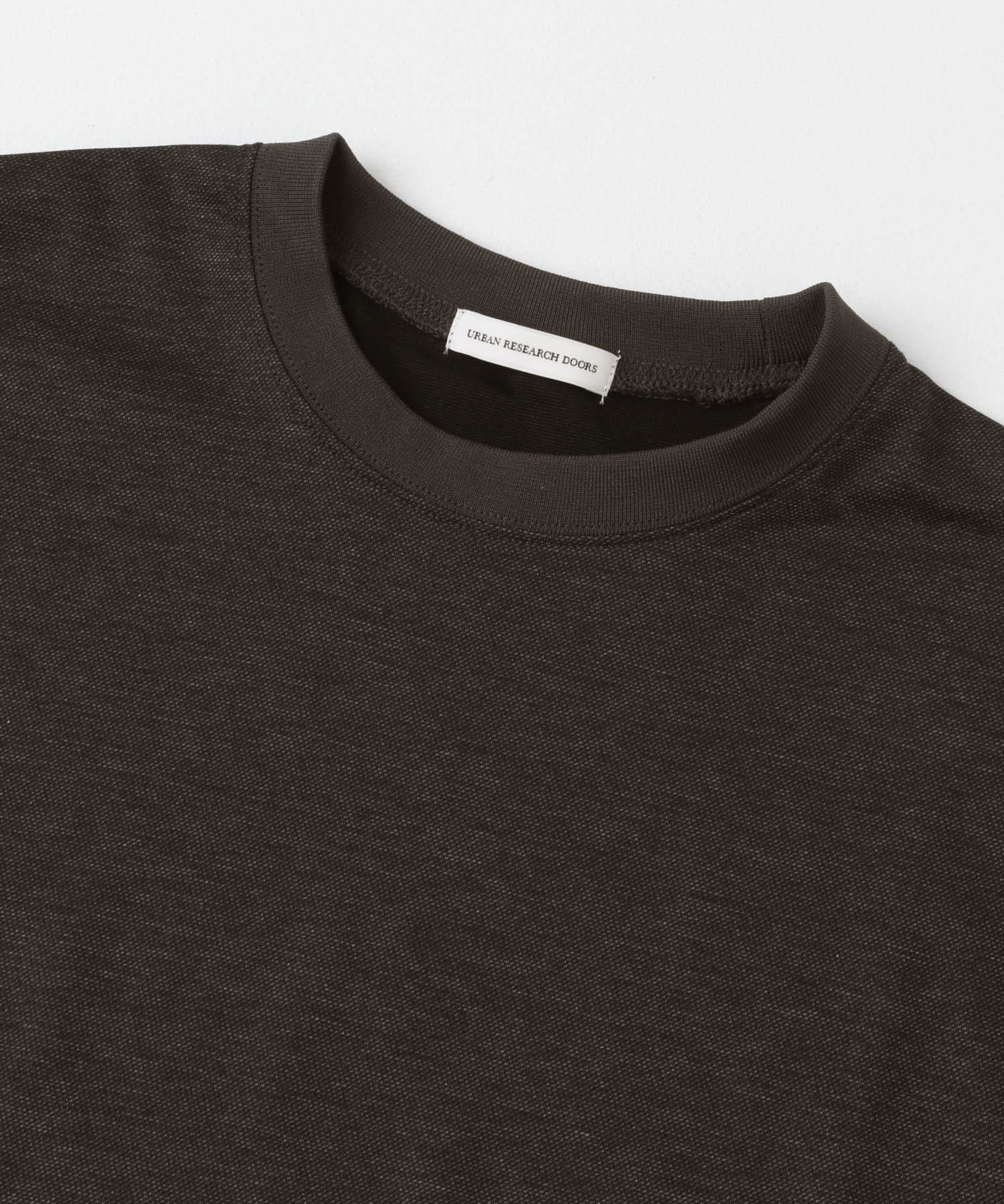 ツイルプリント ポンチTシャツ BROWN M