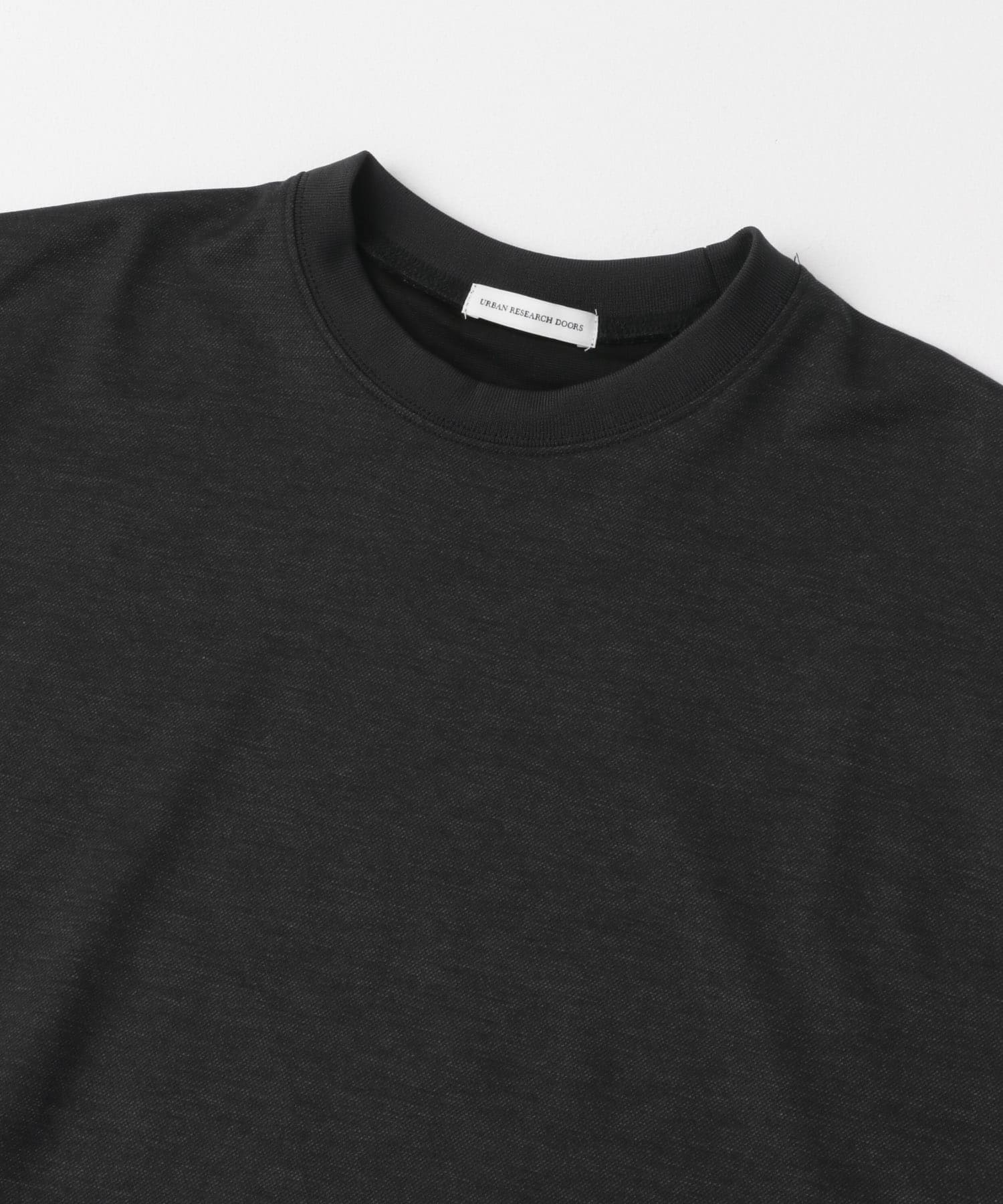 ツイルプリント ポンチTシャツ BLACK M
