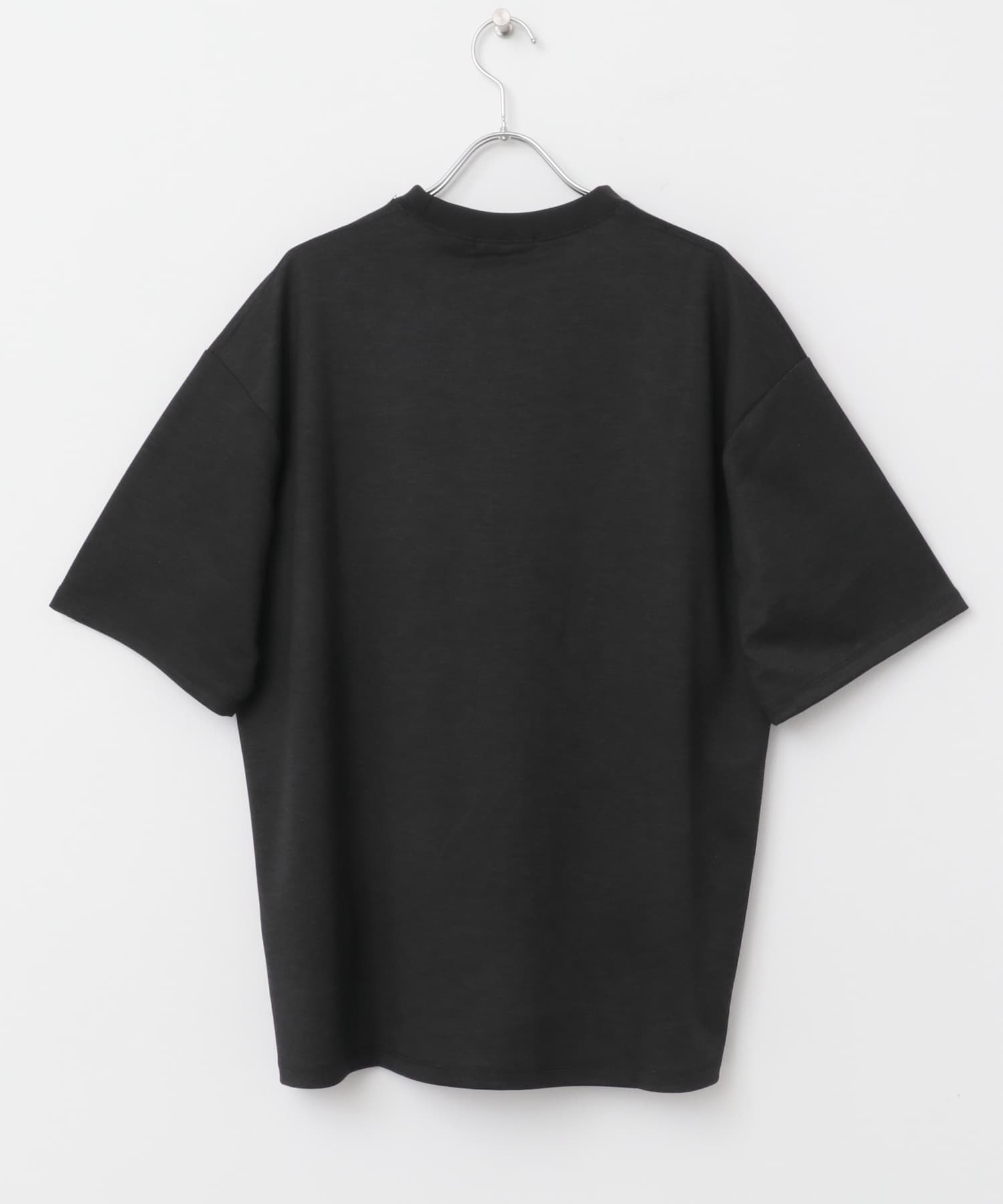 ツイルプリント ポンチTシャツ BLACK M