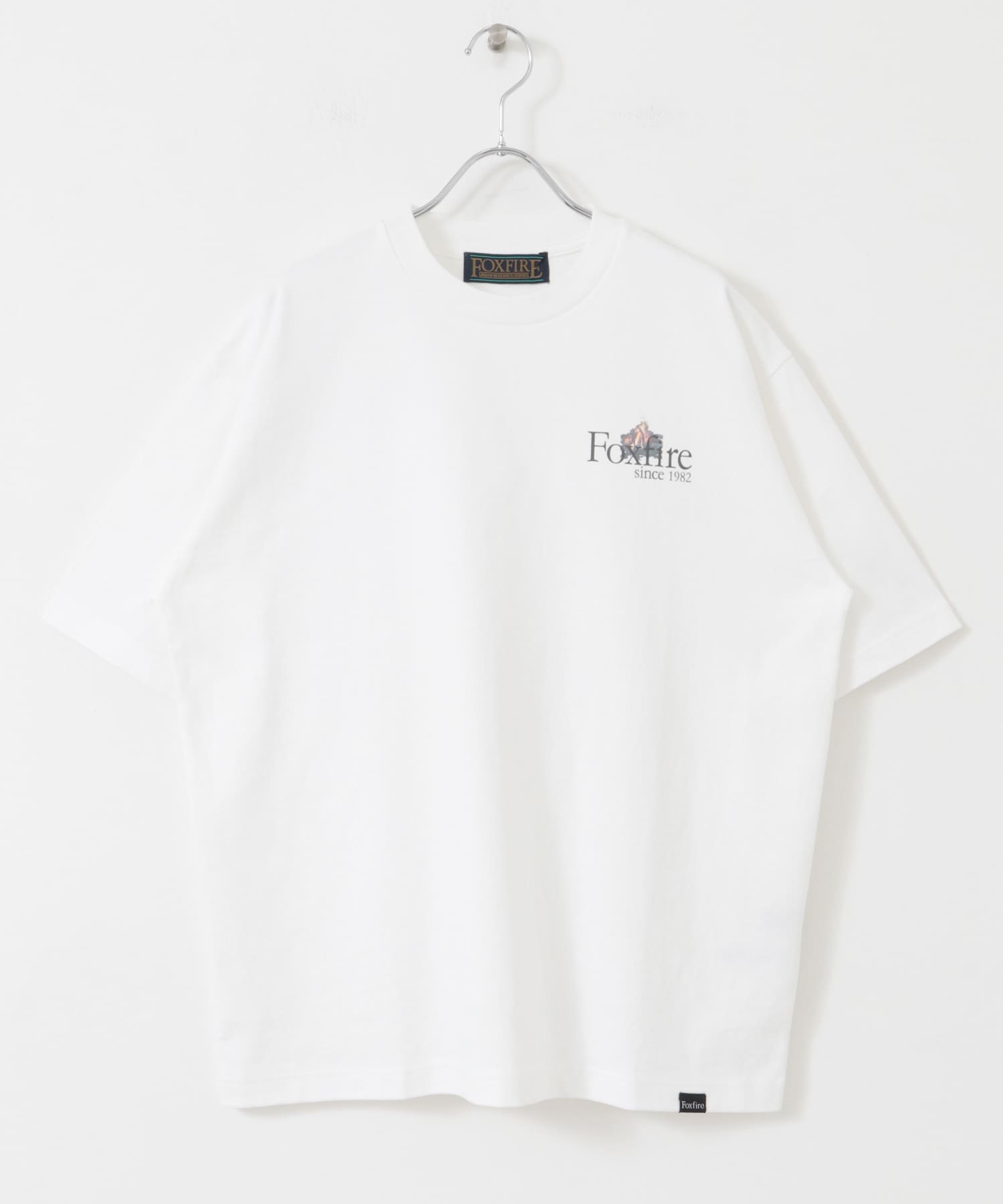 『別注』Foxfire×DOORS　焚火プリントTシャツ WHITE M