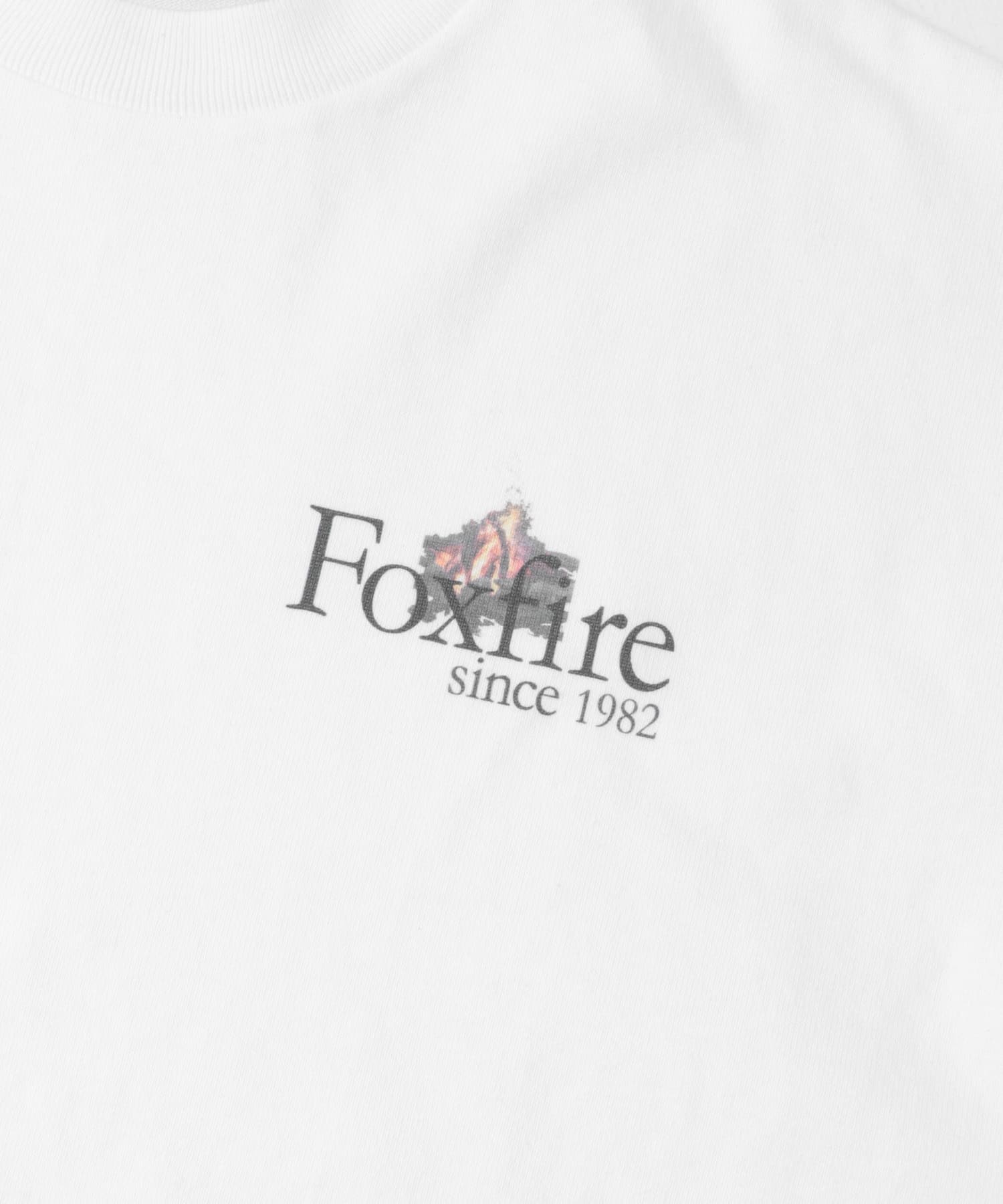 『別注』Foxfire×DOORS　焚火プリントTシャツ WHITE M