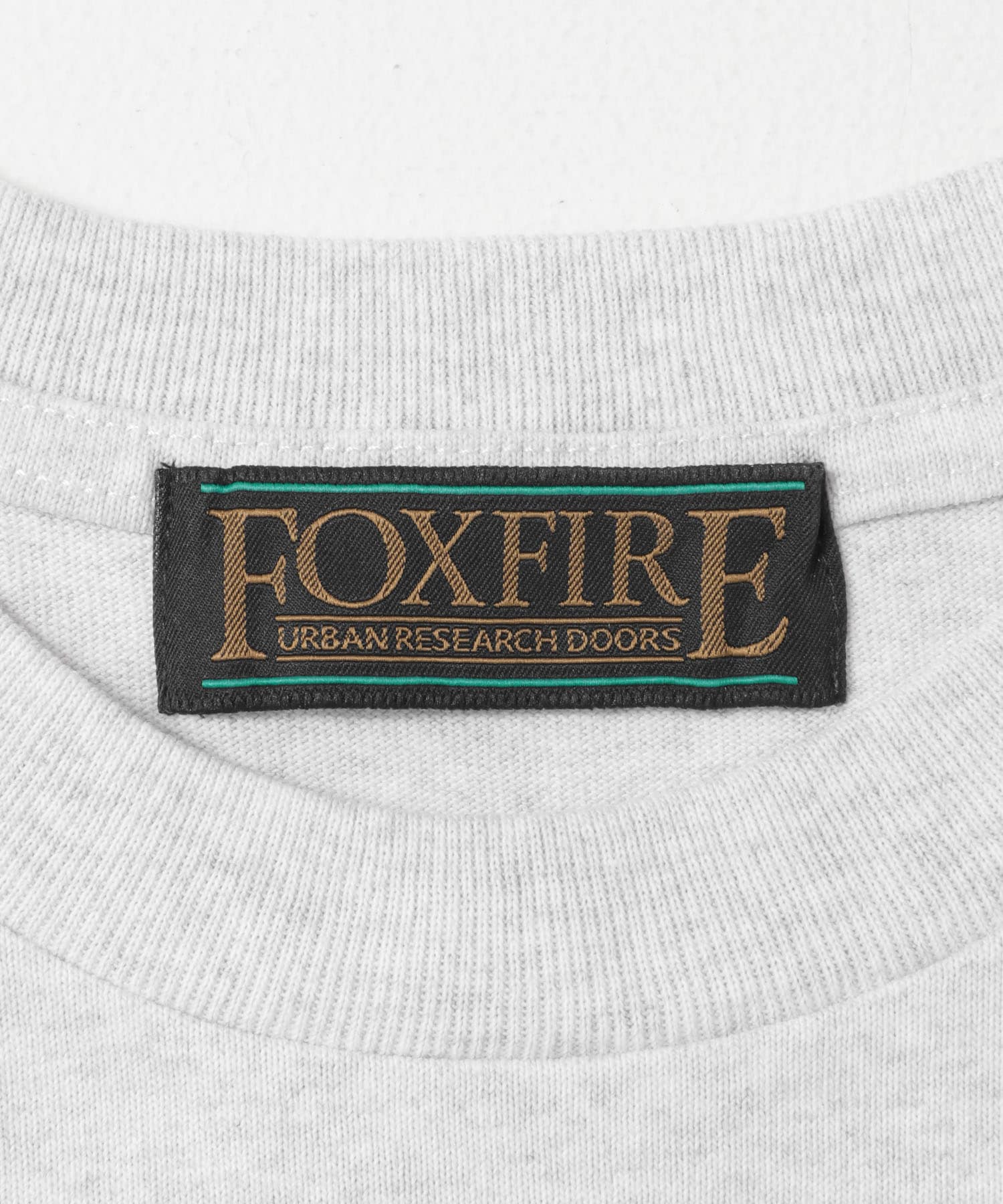 『別注』Foxfire×DOORS　焚火プリントTシャツ ASH GRAY M