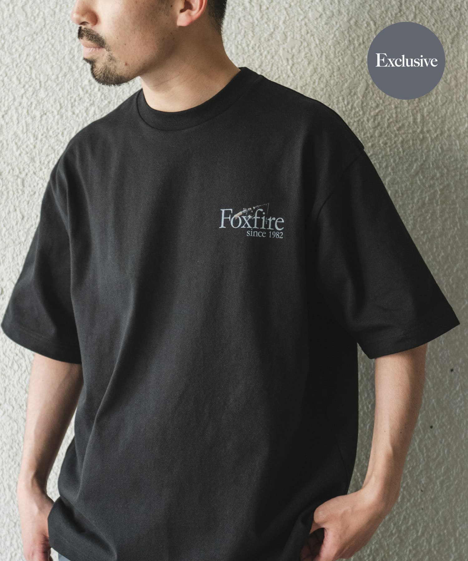 『別注』Foxfire×DOORS　釣り竿プリントTシャツ