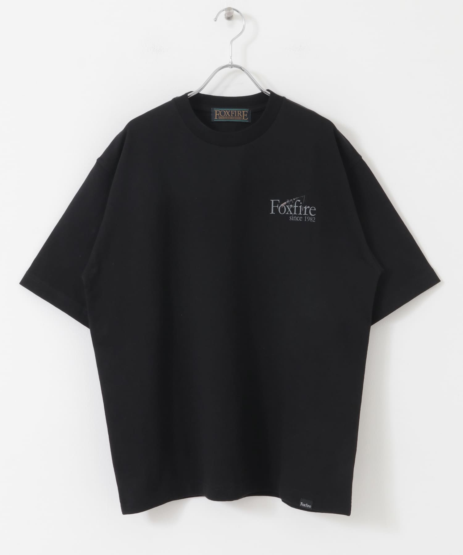 『別注』Foxfire×DOORS　釣り竿プリントTシャツ BLACK M