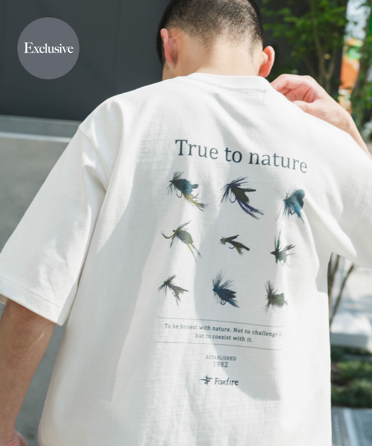 『別注』Foxfire×DOORS　毛針プリントTシャツ