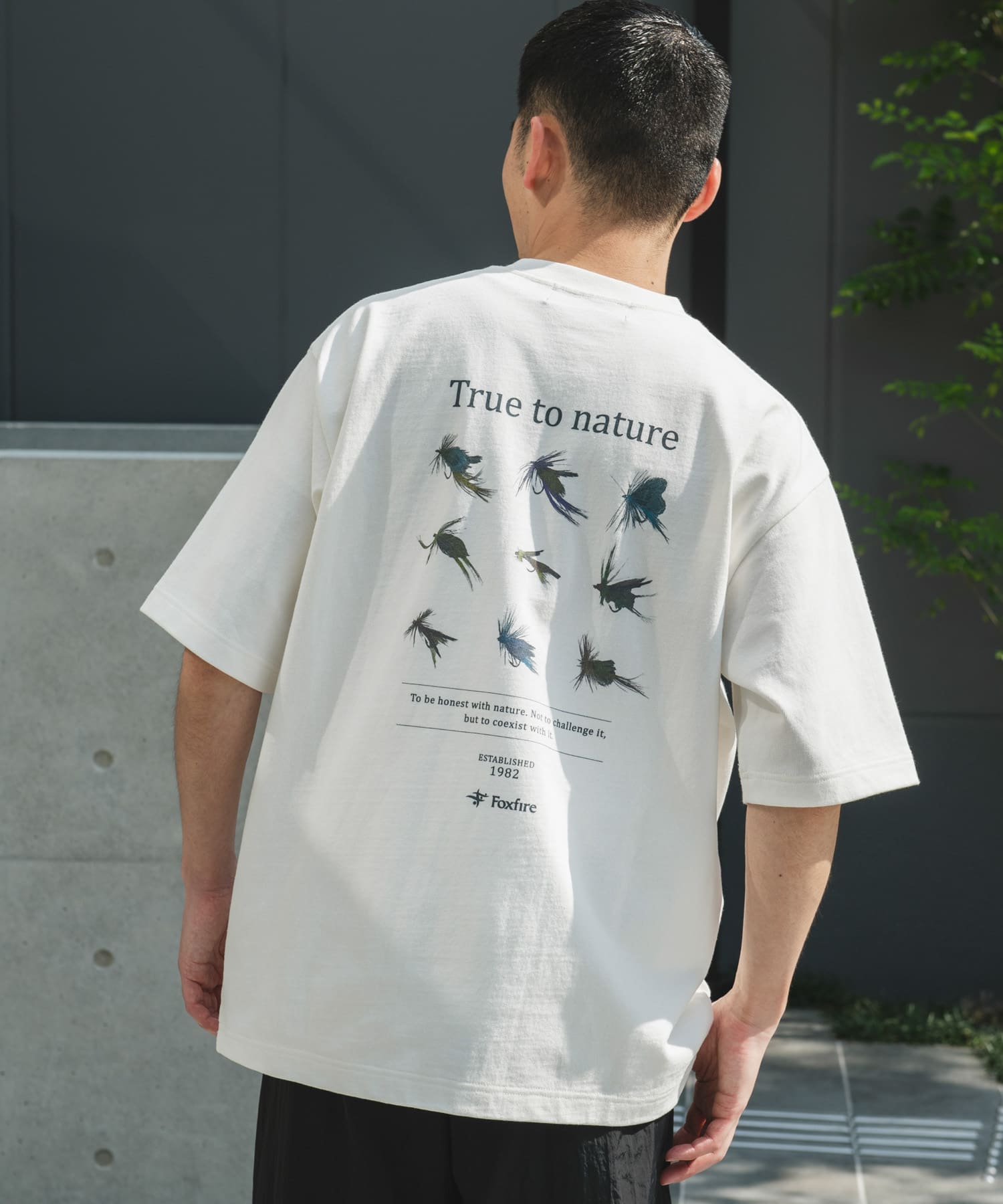 別注』Foxfire×DOORS 毛針プリントTシャツ(M WHITE): トップス