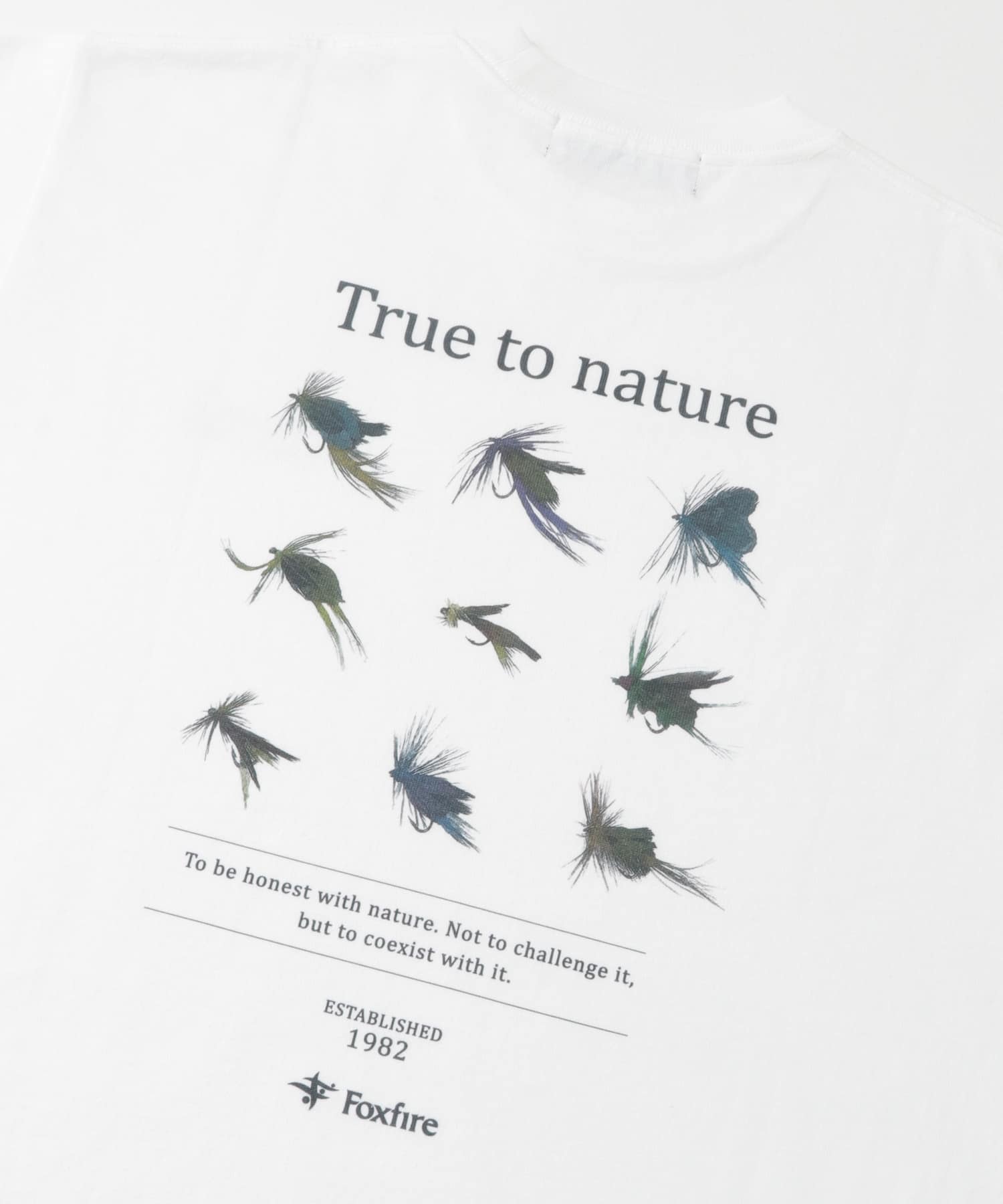 『別注』Foxfire×DOORS　毛針プリントTシャツ WHITE M