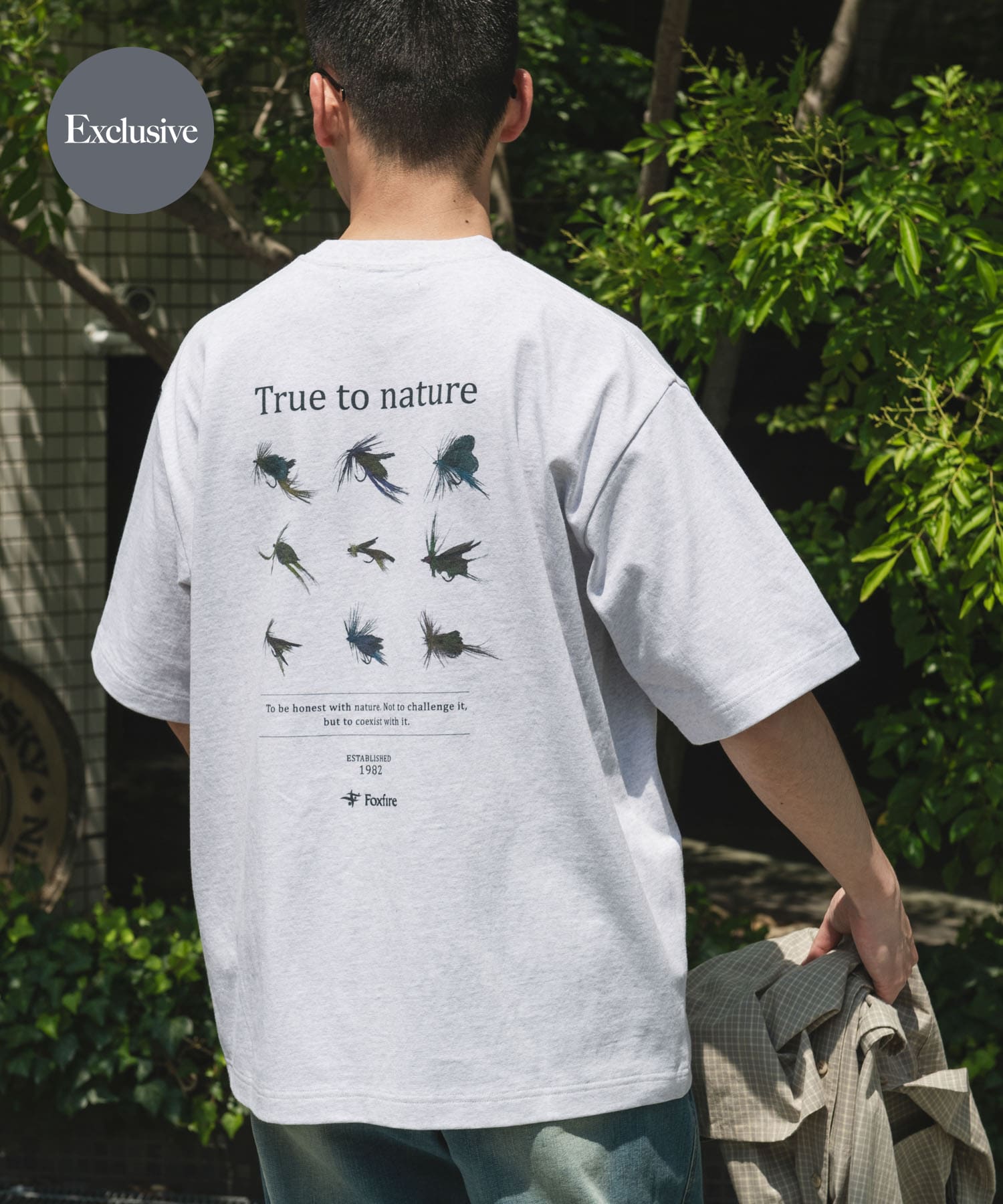 『別注』Foxfire×DOORS　毛針プリントTシャツ