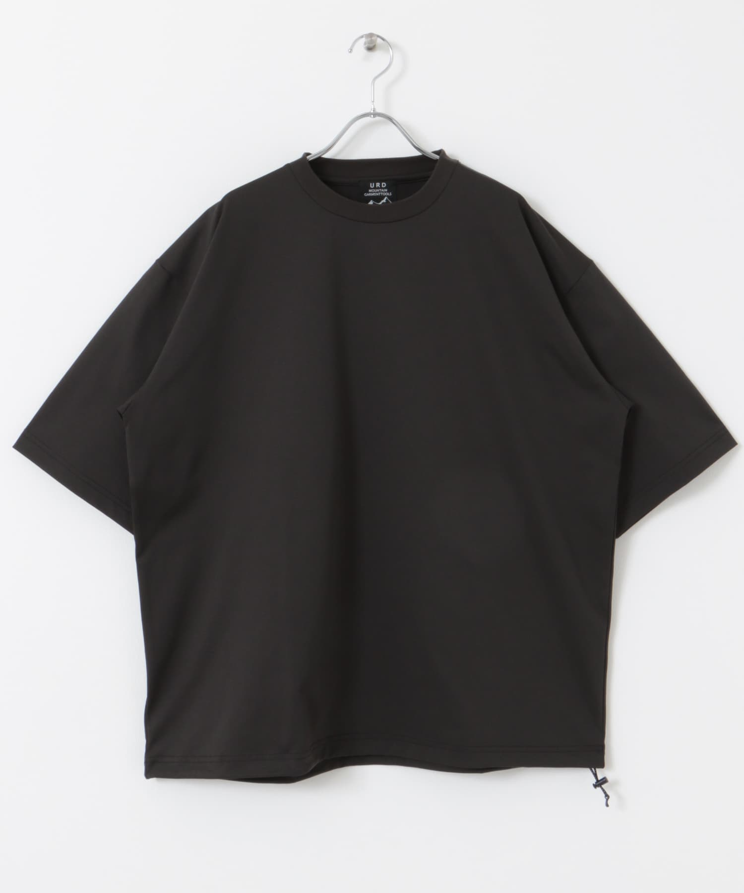 URD Drawstring Short-Sleeve T-shirts BROWN M