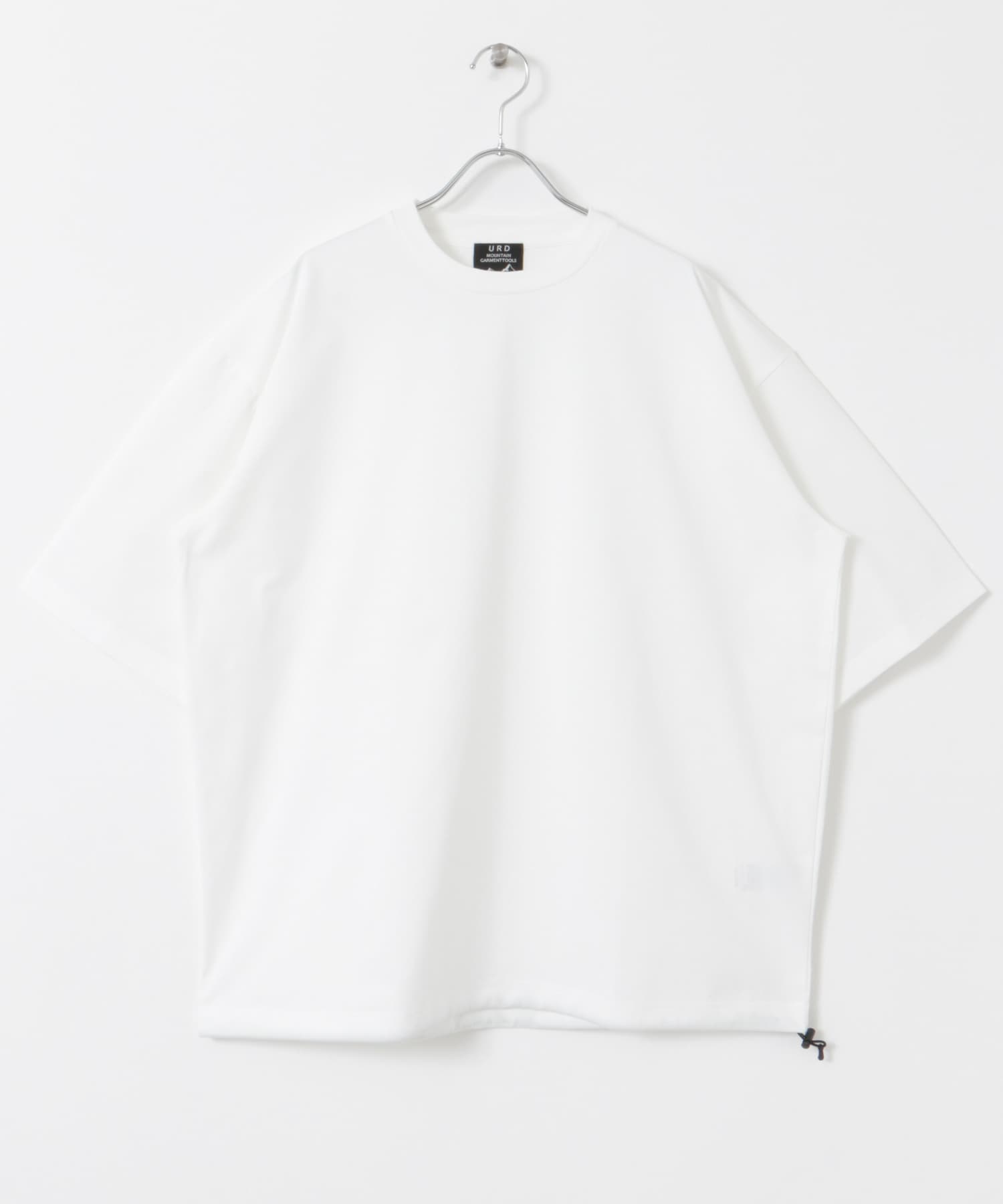 URD Drawstring Short-Sleeve T-shirts WHITE M