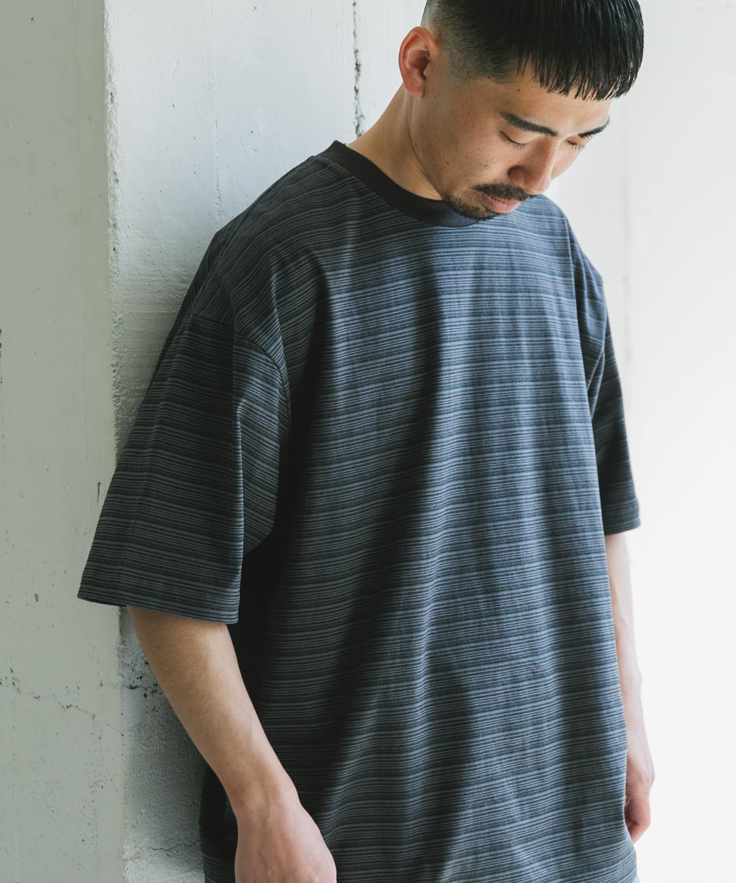 メランジボーダー ショートスリーブ Tシャツ