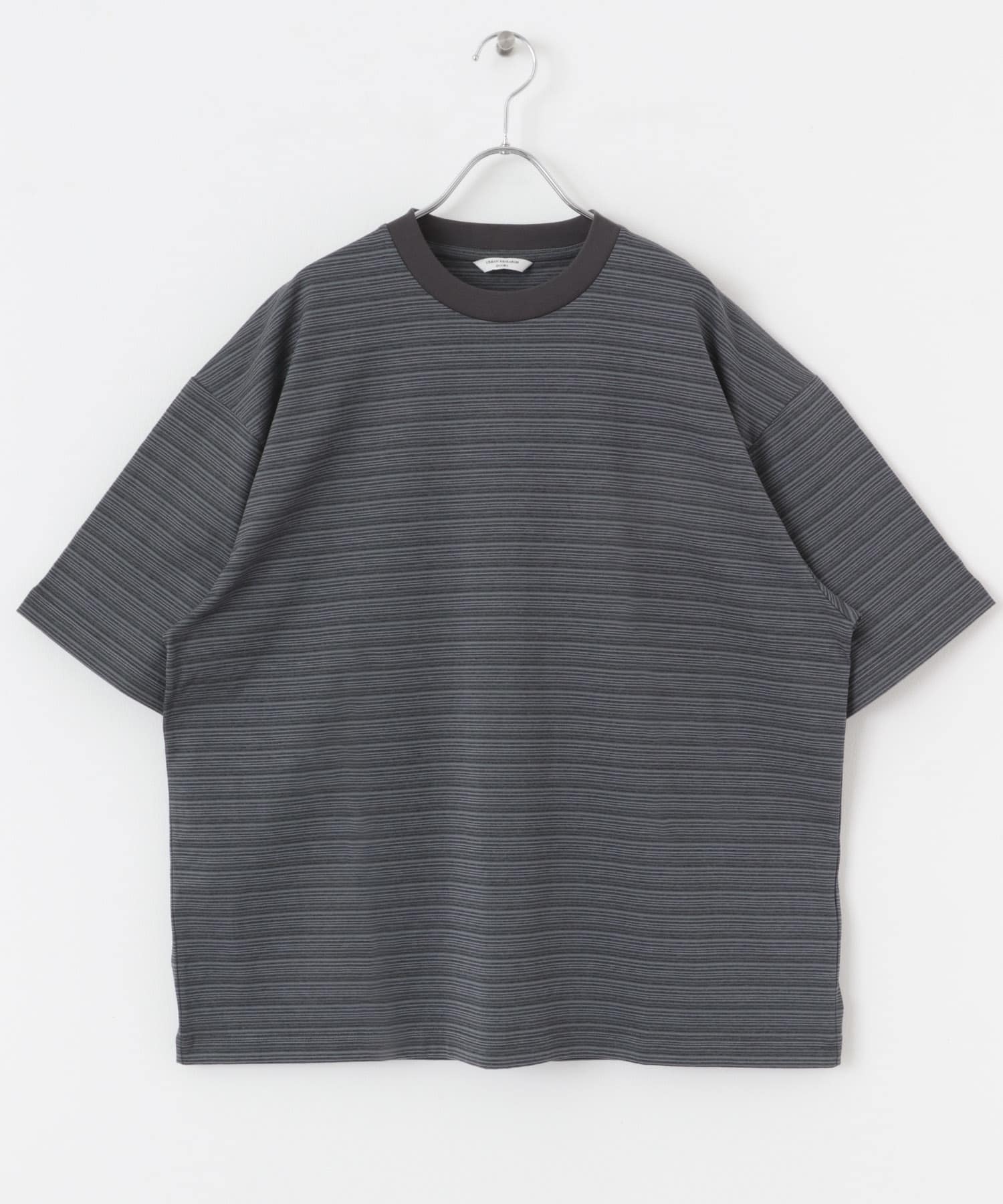 メランジボーダー ショートスリーブ Tシャツ CHARCOAL M