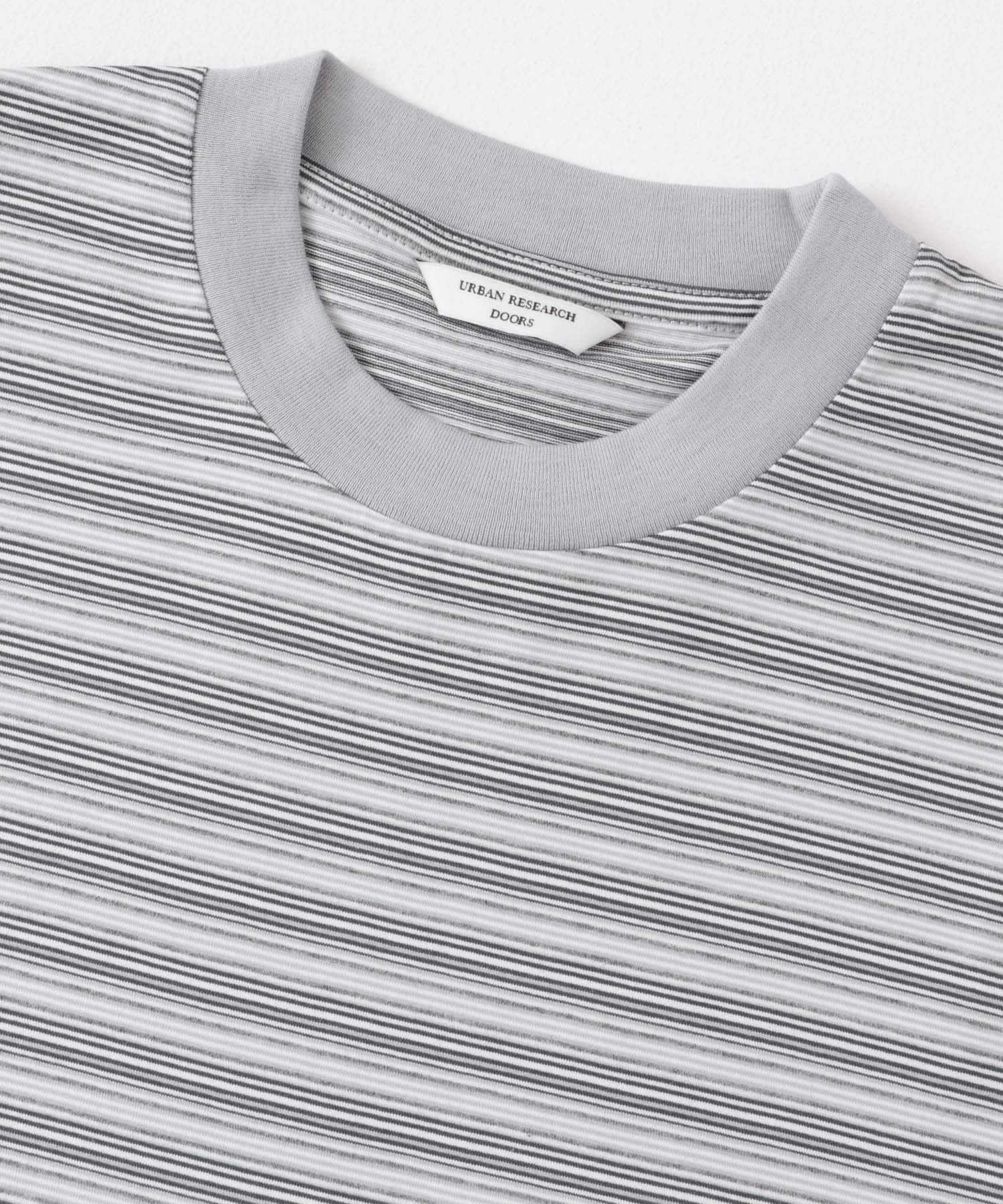 メランジボーダー ショートスリーブ Tシャツ L.GRAY M