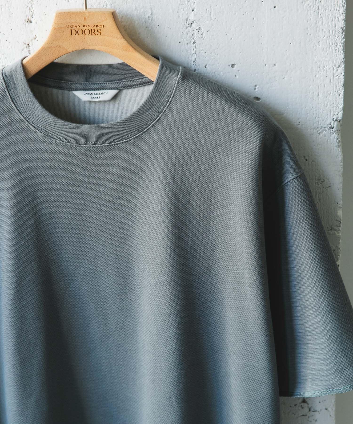鹿の子 ダブルフェイス ショートスリーブ Tシャツ SAGE M