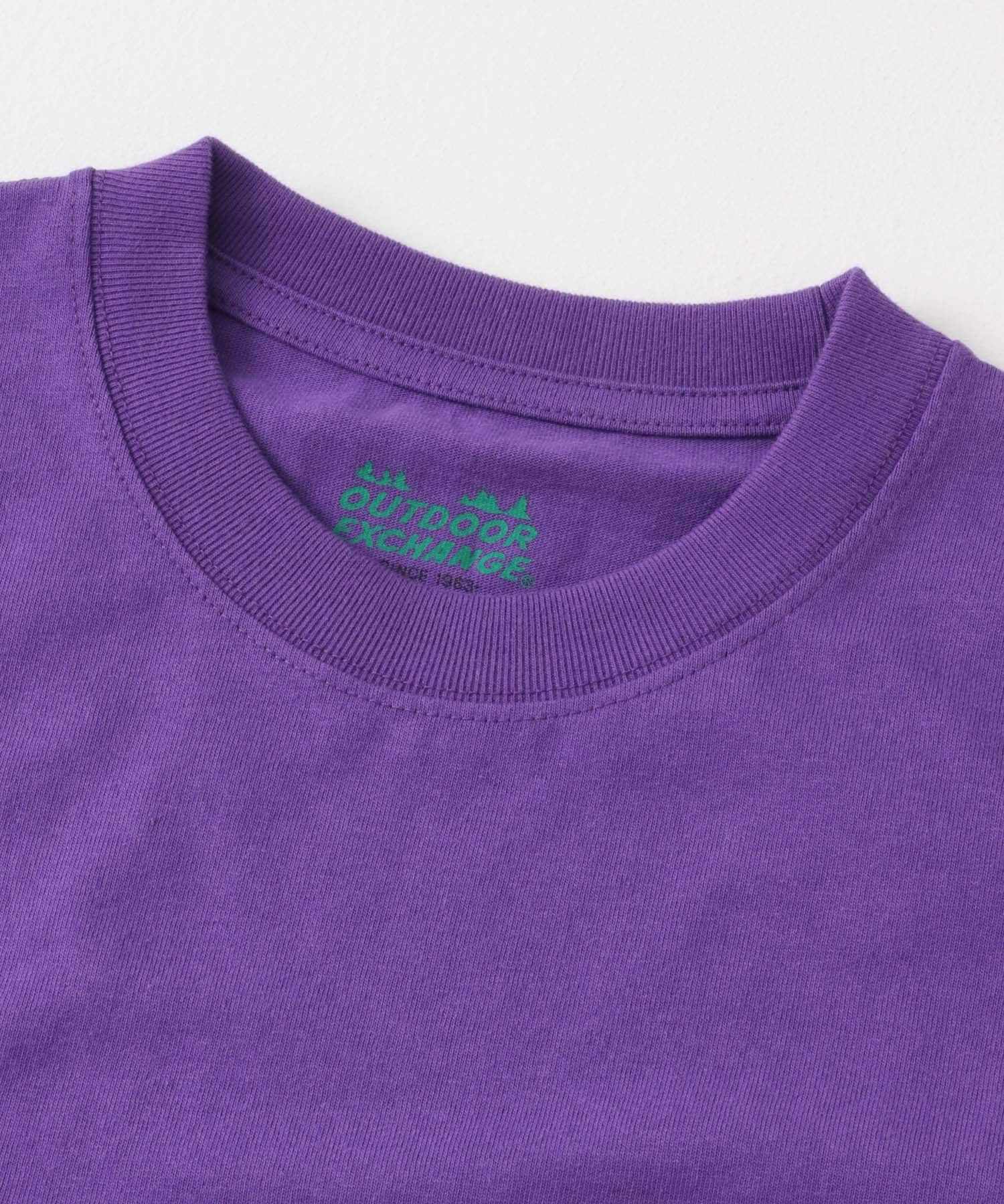 OUTDOOR EXCHANGE SHORT-SLEEVE T-SHIRTS PURPLE M