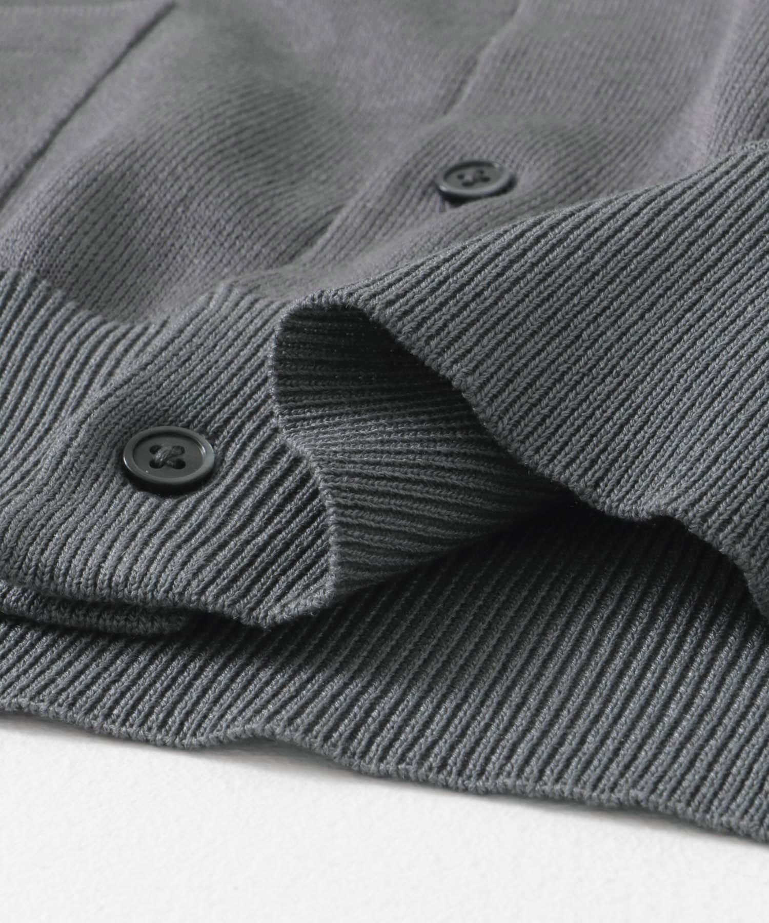 リネンライクショートスリーブシャツカーディガン GRAY M