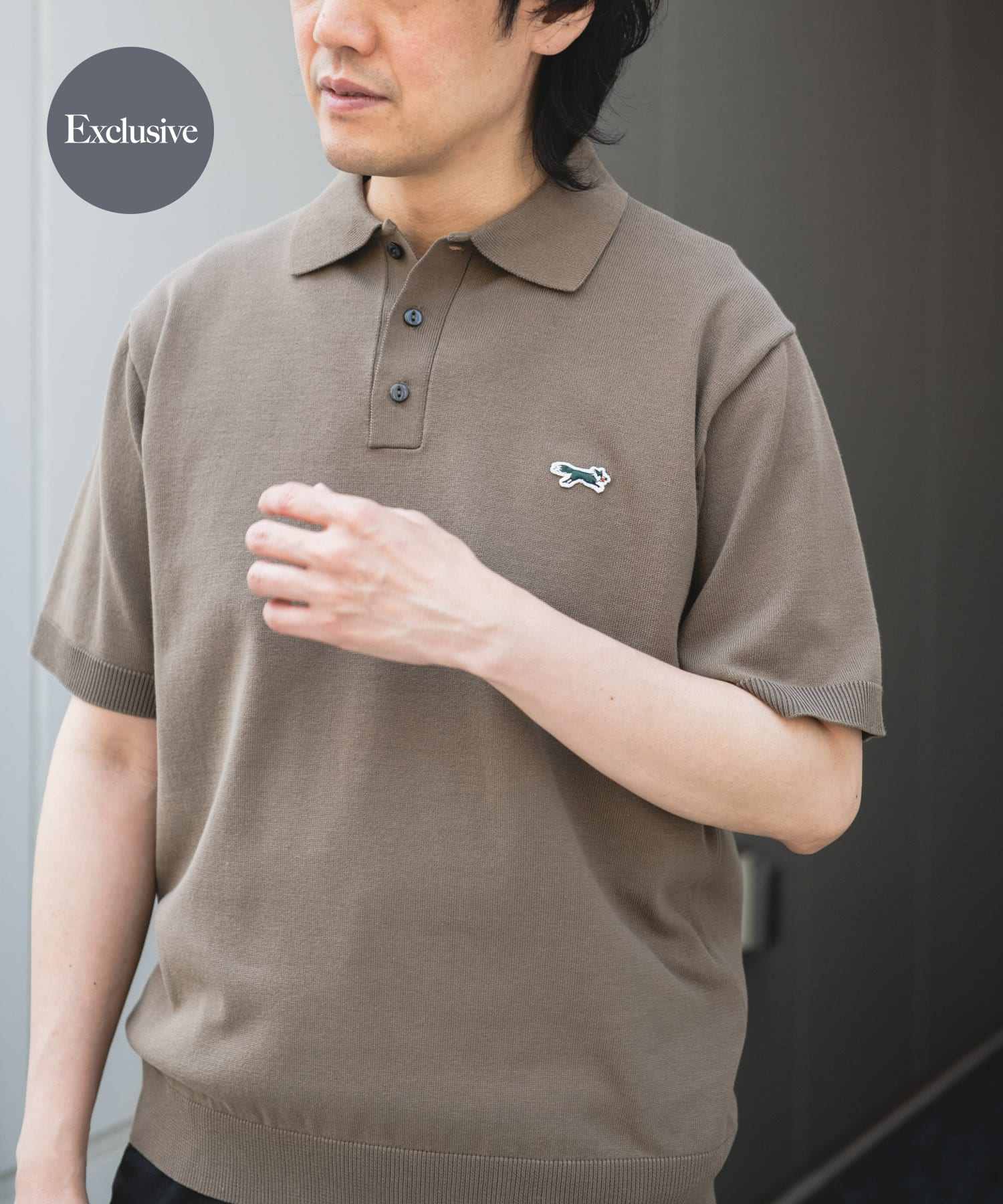 『XLサイズ/WEB限定』『別注』PENNEYS×DOORS　THE FOX ハイゲージ ニットポロ