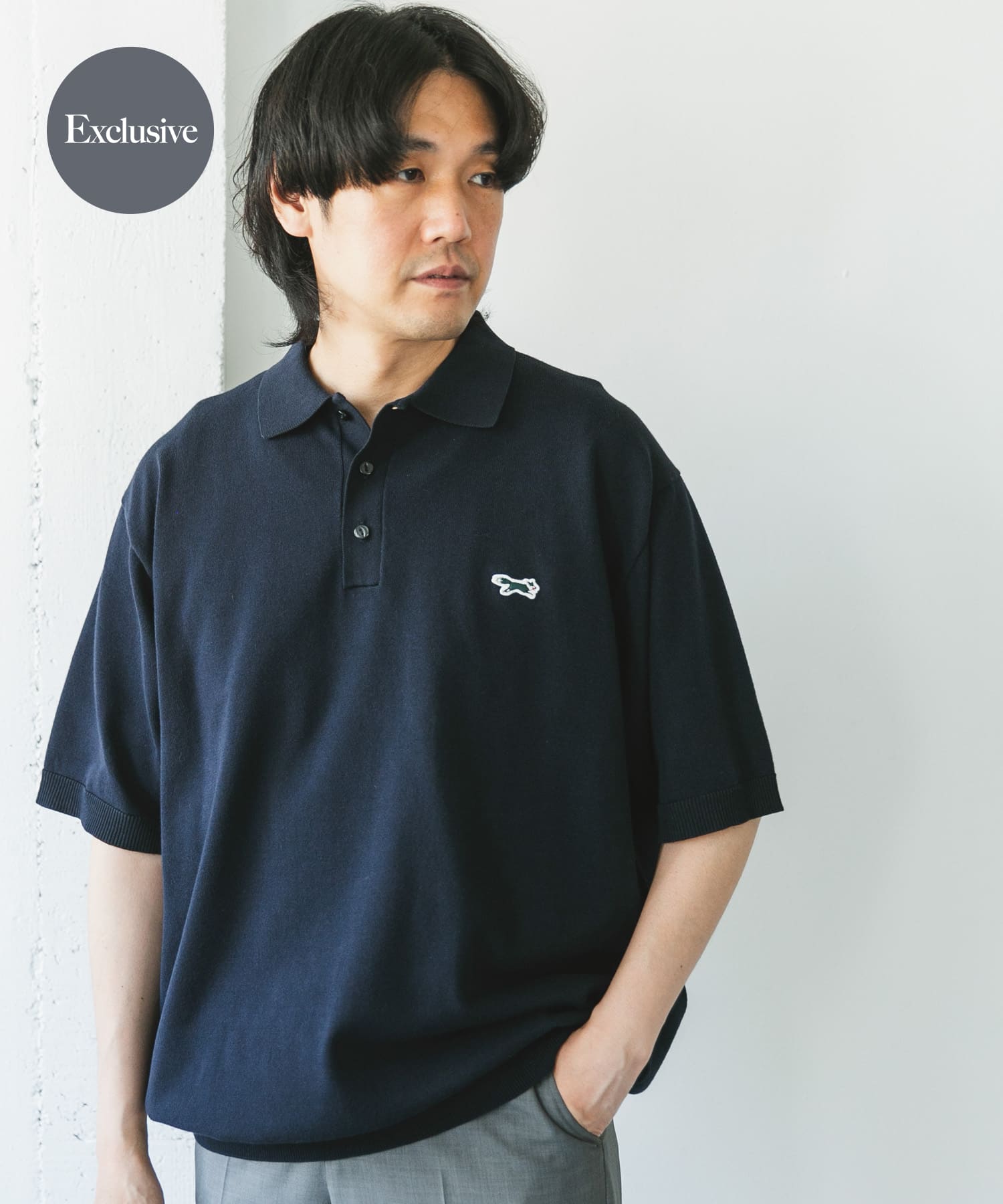 『XLサイズ/WEB限定』『別注』PENNEYS×DOORS　THE FOX ハイゲージ ニットポロ