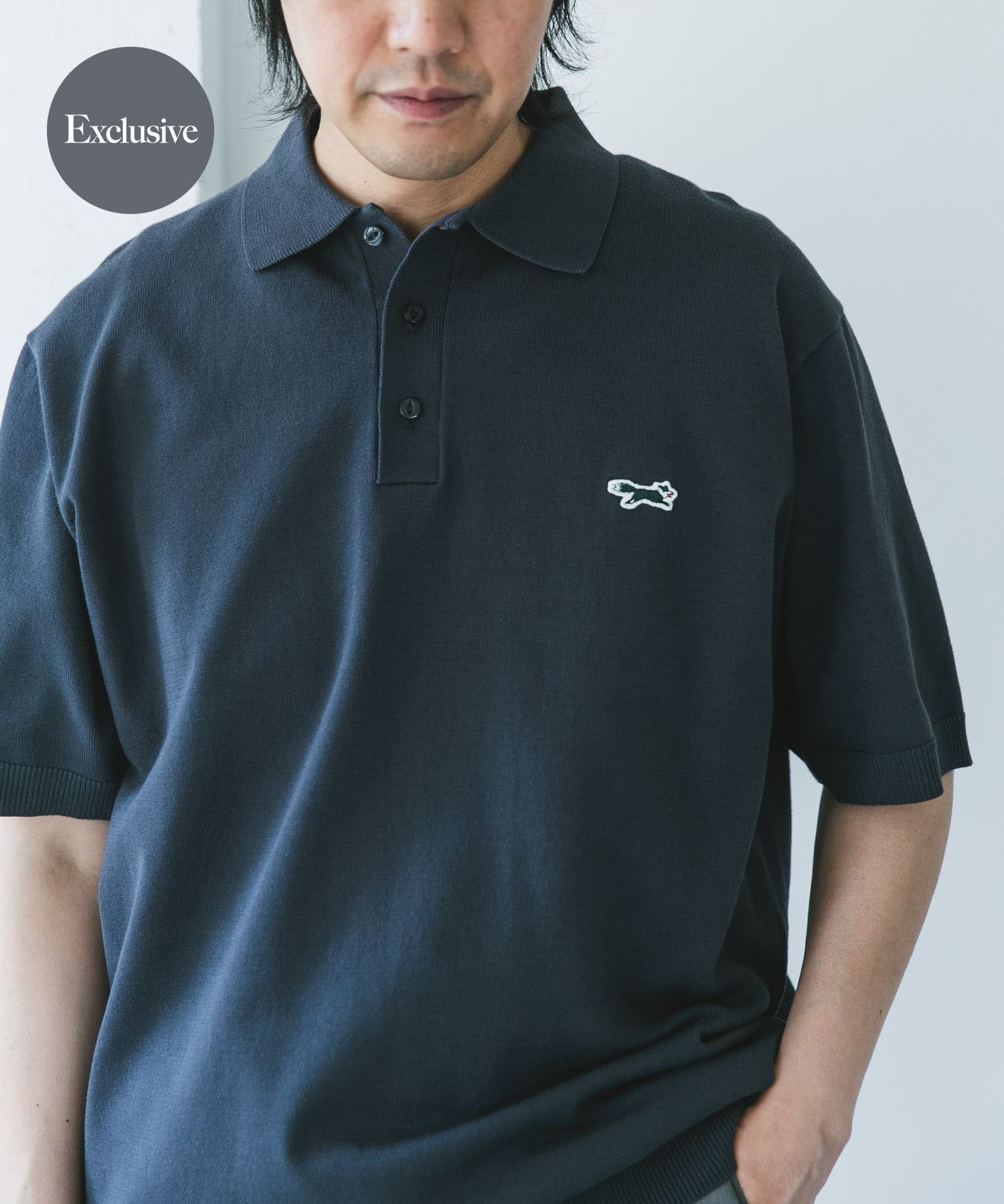 『XLサイズ/WEB限定』『別注』PENNEYS×DOORS　THE FOX ハイゲージ ニットポロ