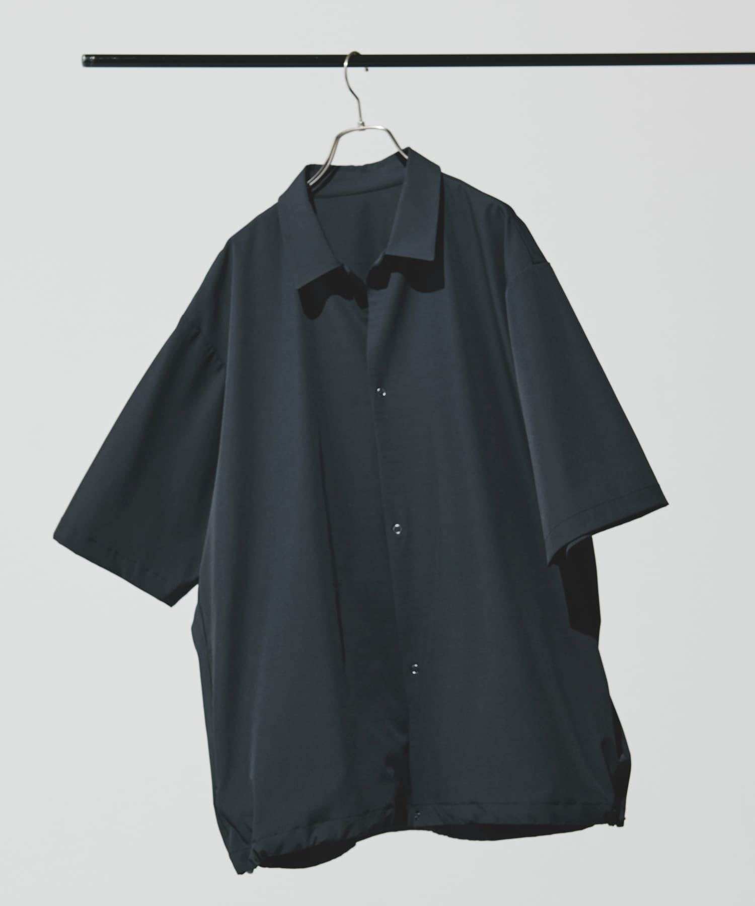 『仁村紗和さん着用』『UR TECH』サマシェア シャツカーディガン CHARCOAL XL