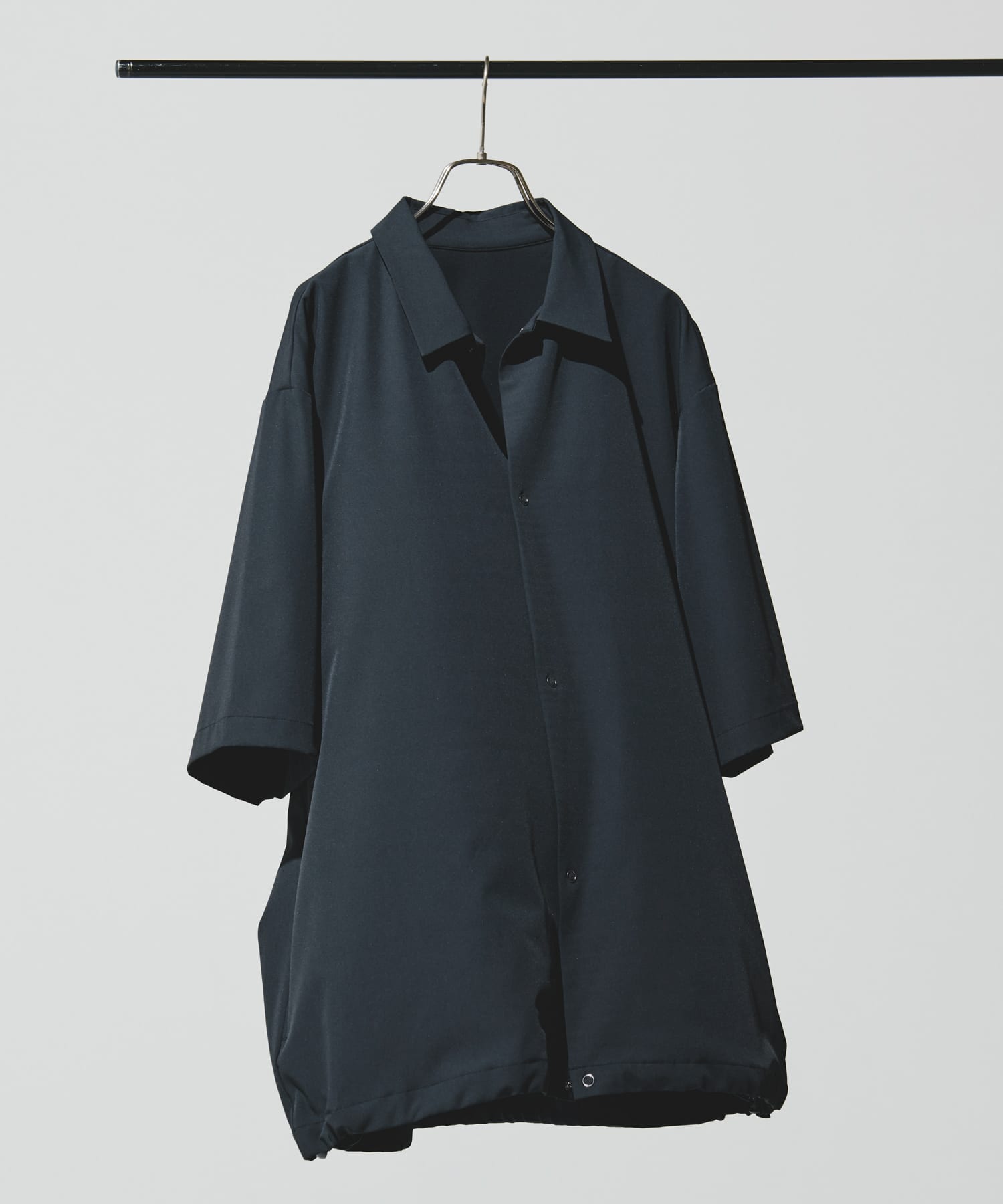 『仁村紗和さん着用』『UR TECH』サマシェア シャツカーディガン CHARCOAL XL